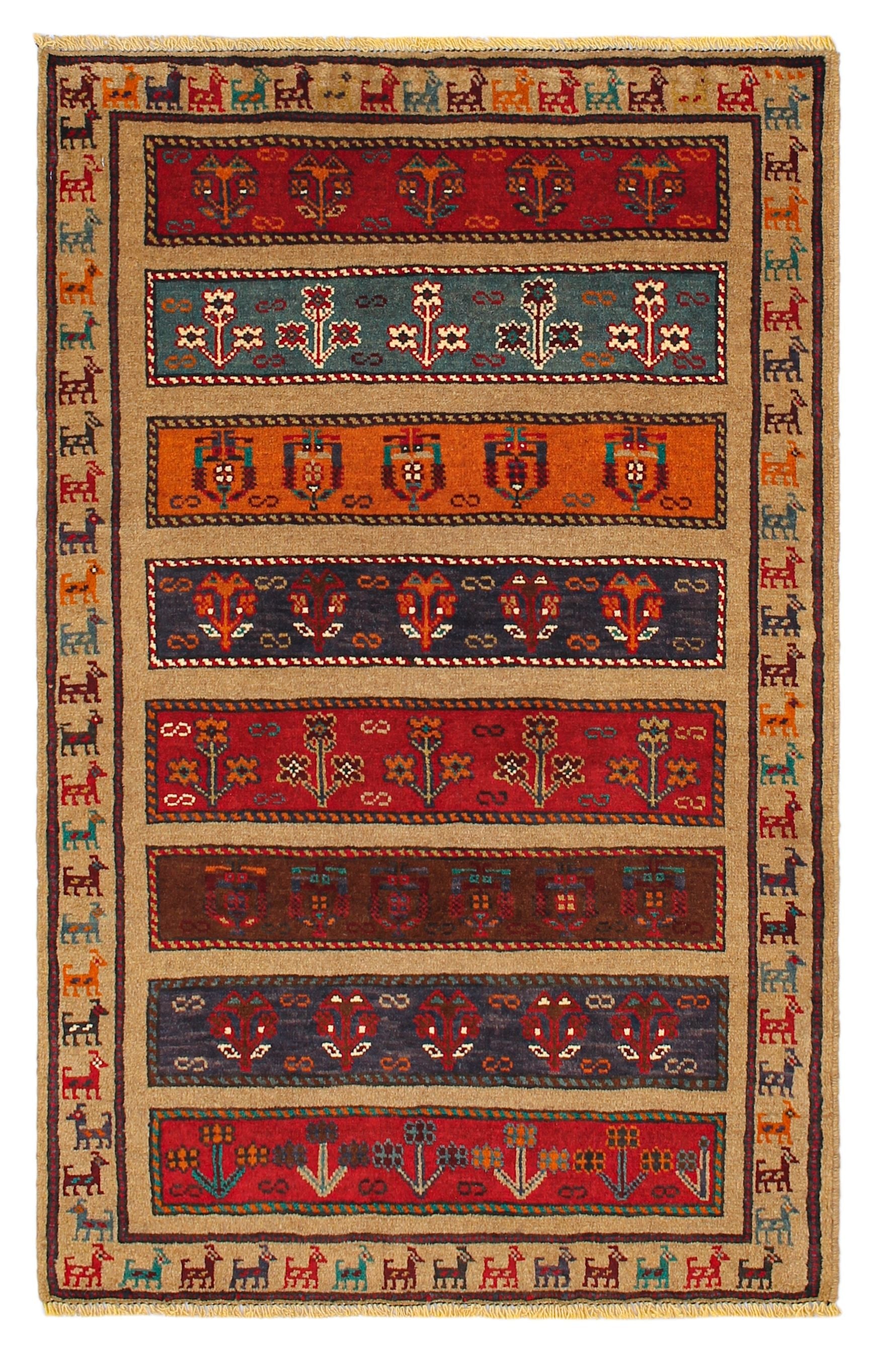 Handmade Adraskan Baluchi Afghan Rug