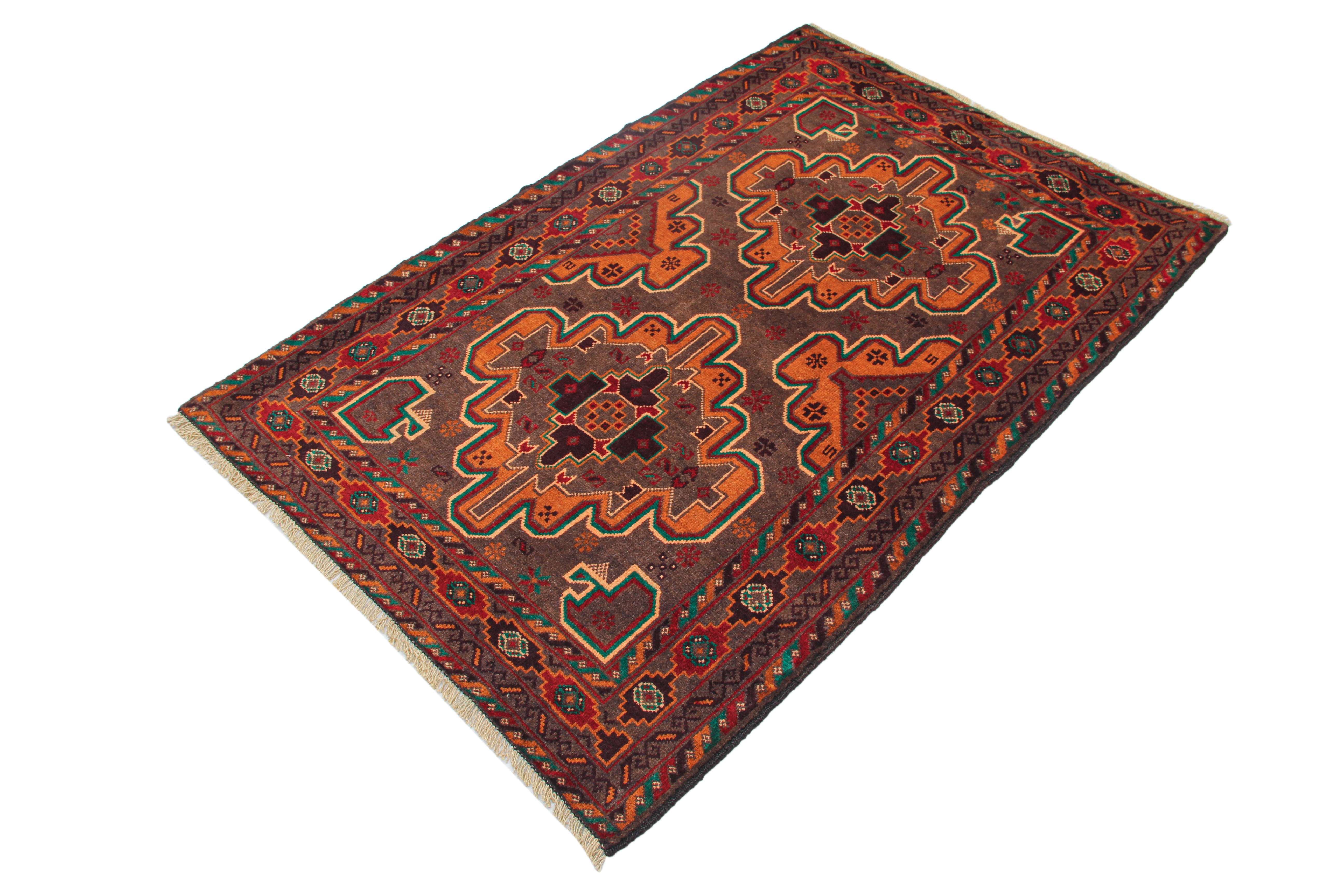 Handmade Adraskan Baluchi Afghan Rug