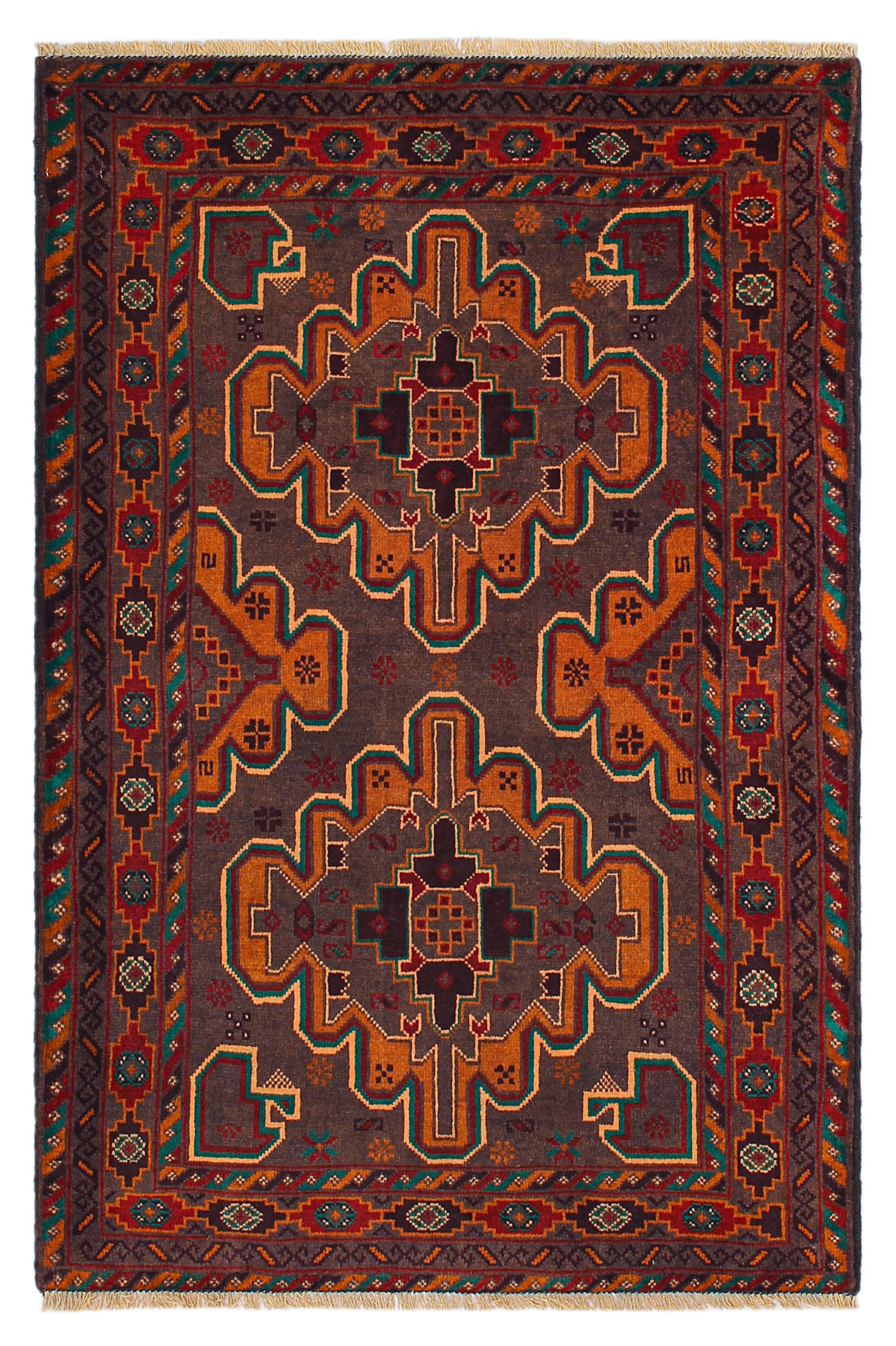 Handmade Adraskan Baluchi Afghan Rug
