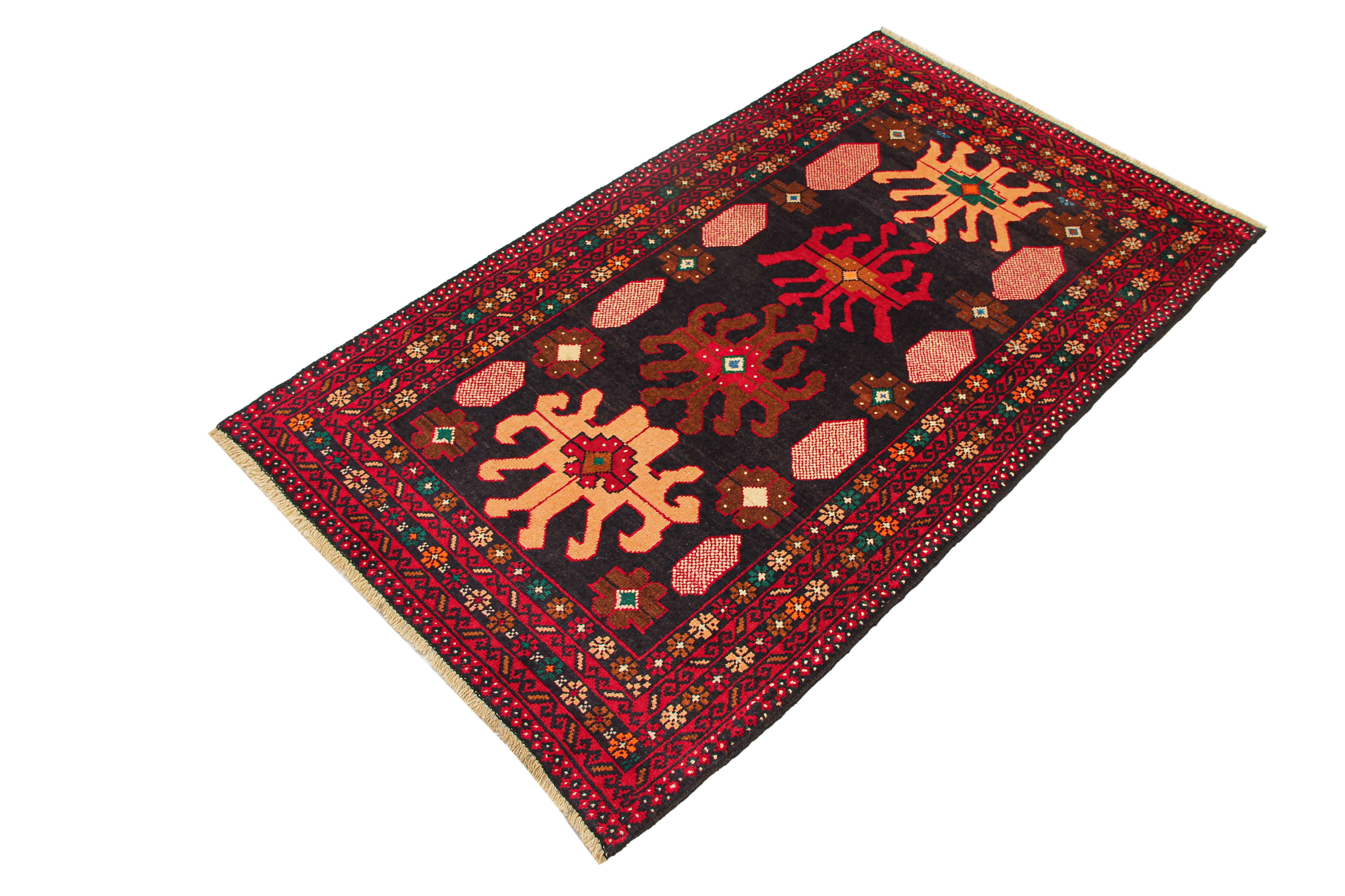 Handmade Adraskan Baluchi Afghan Rug