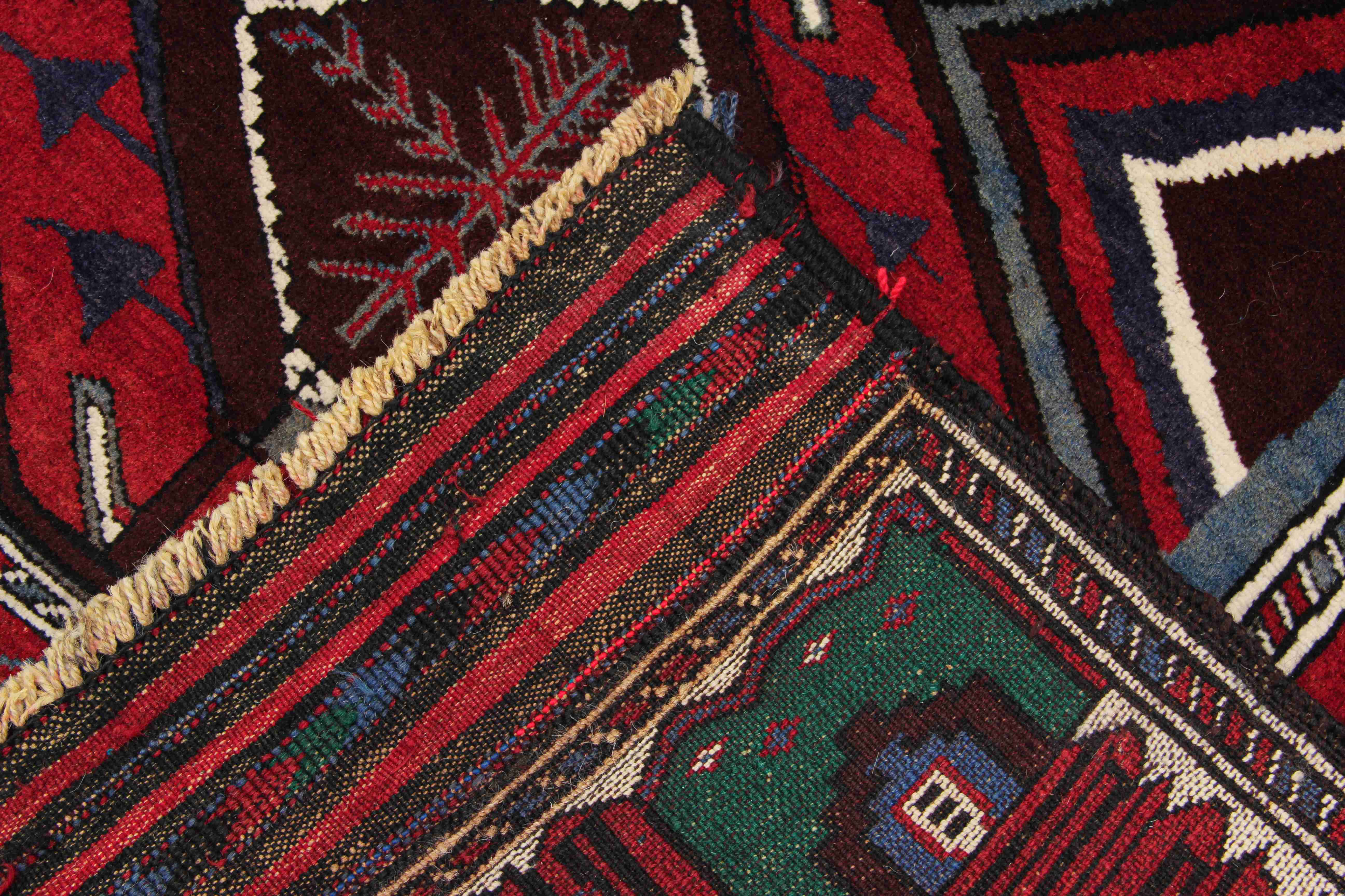 Handmade Adraskan Baluchi Afghan Rug