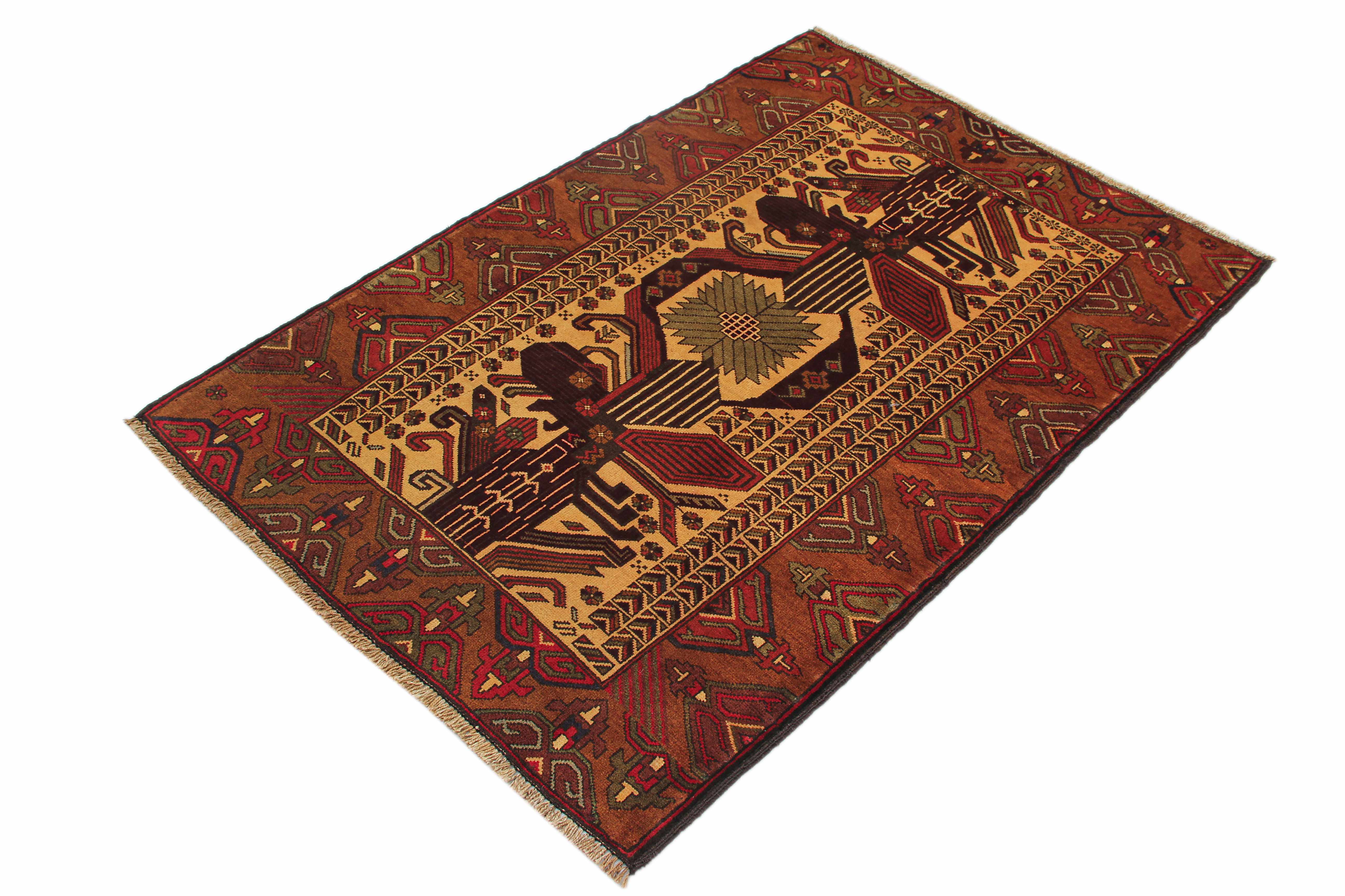 Handmade Adraskan Baluchi Afghan Rug