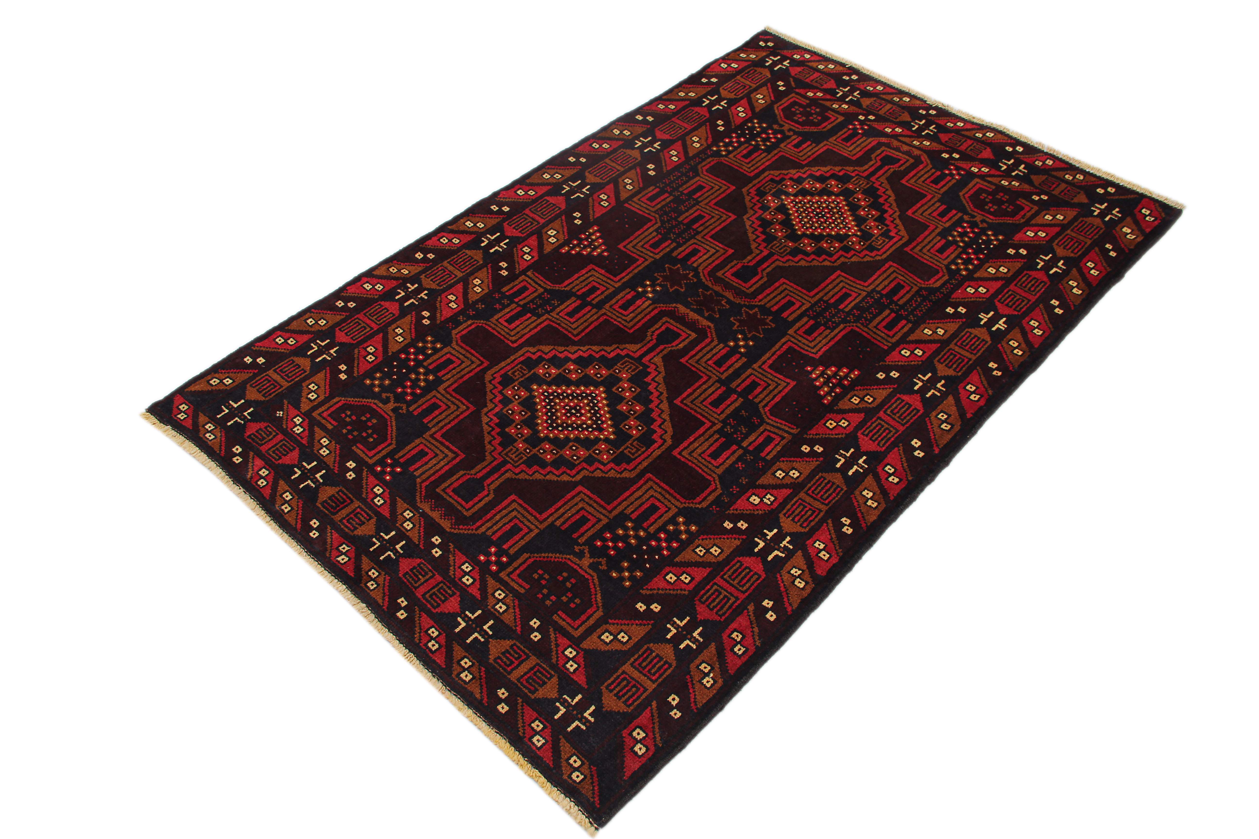 Handmade Adraskan Baluchi Afghan Rug