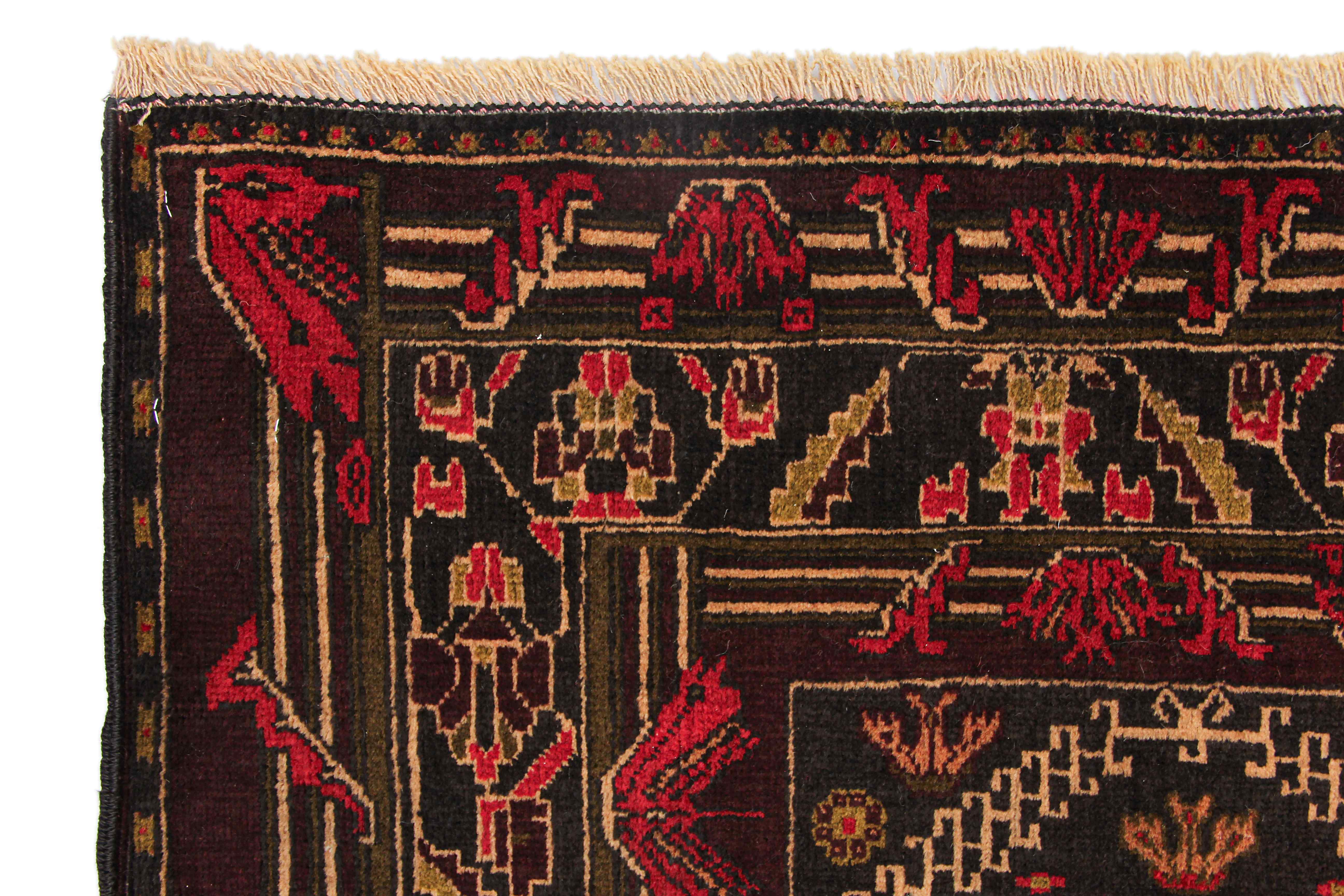 Handmade Adraskan Baluchi Afghan Rug