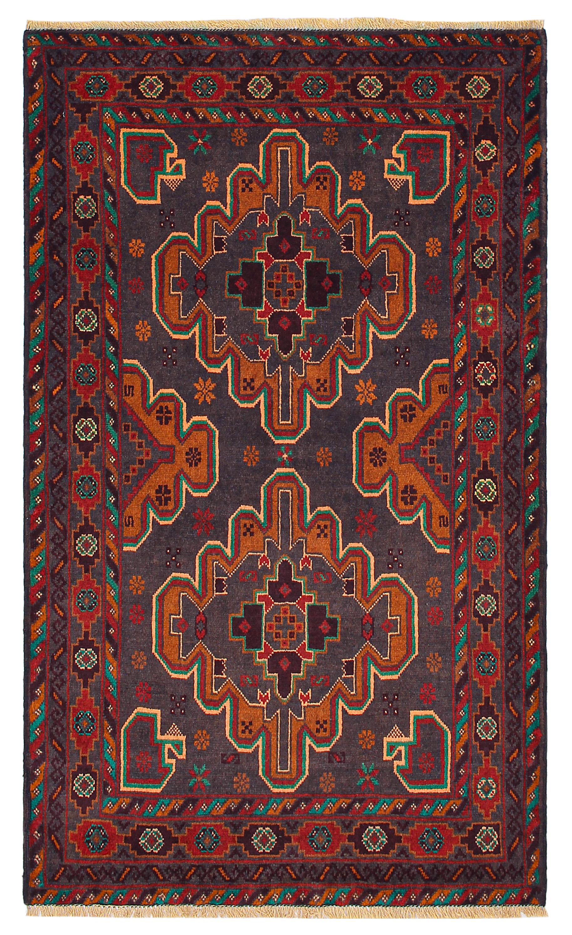 Handmade Adraskan Baluchi Afghan Rug