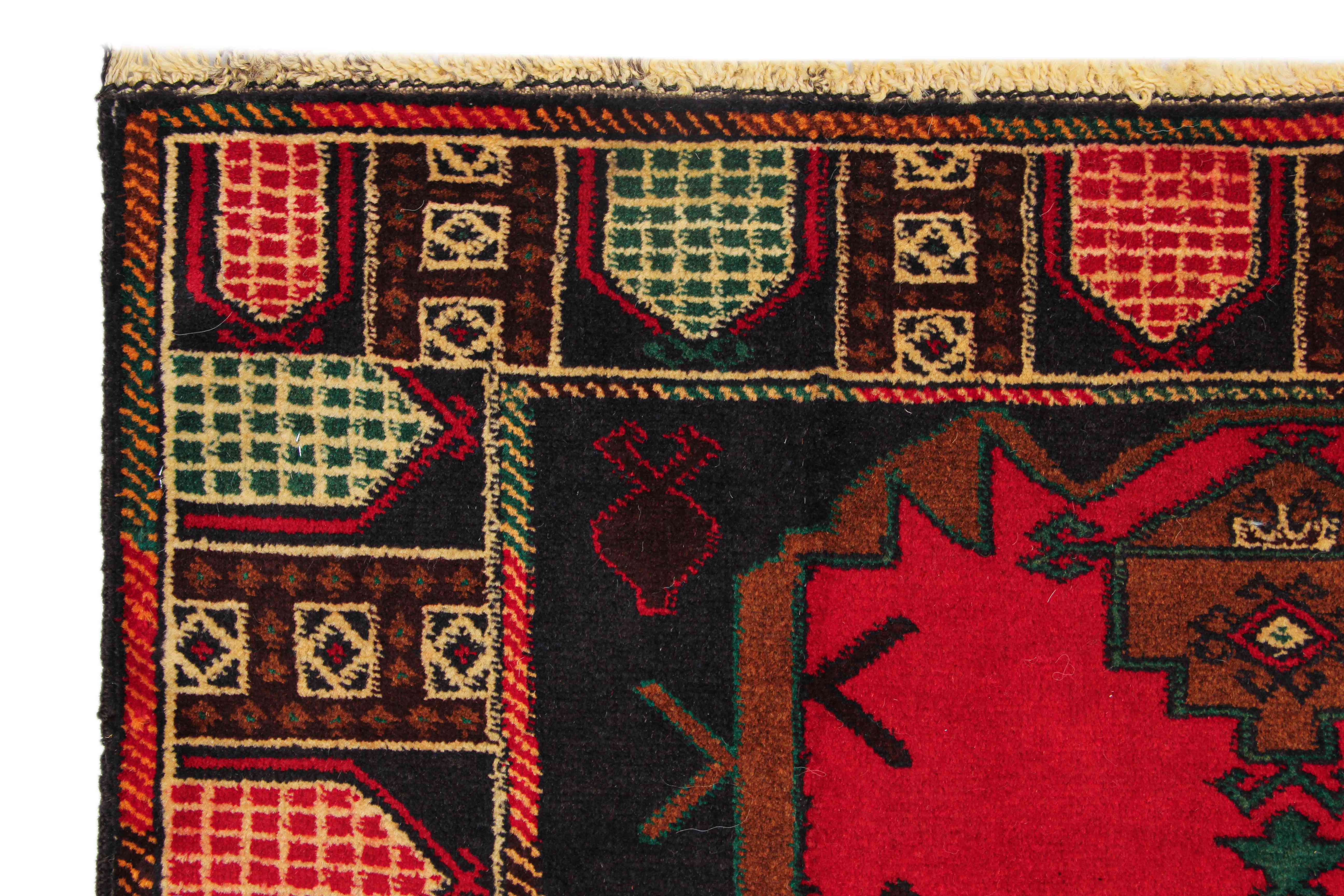Handmade Adraskan Baluchi Afghan Rug