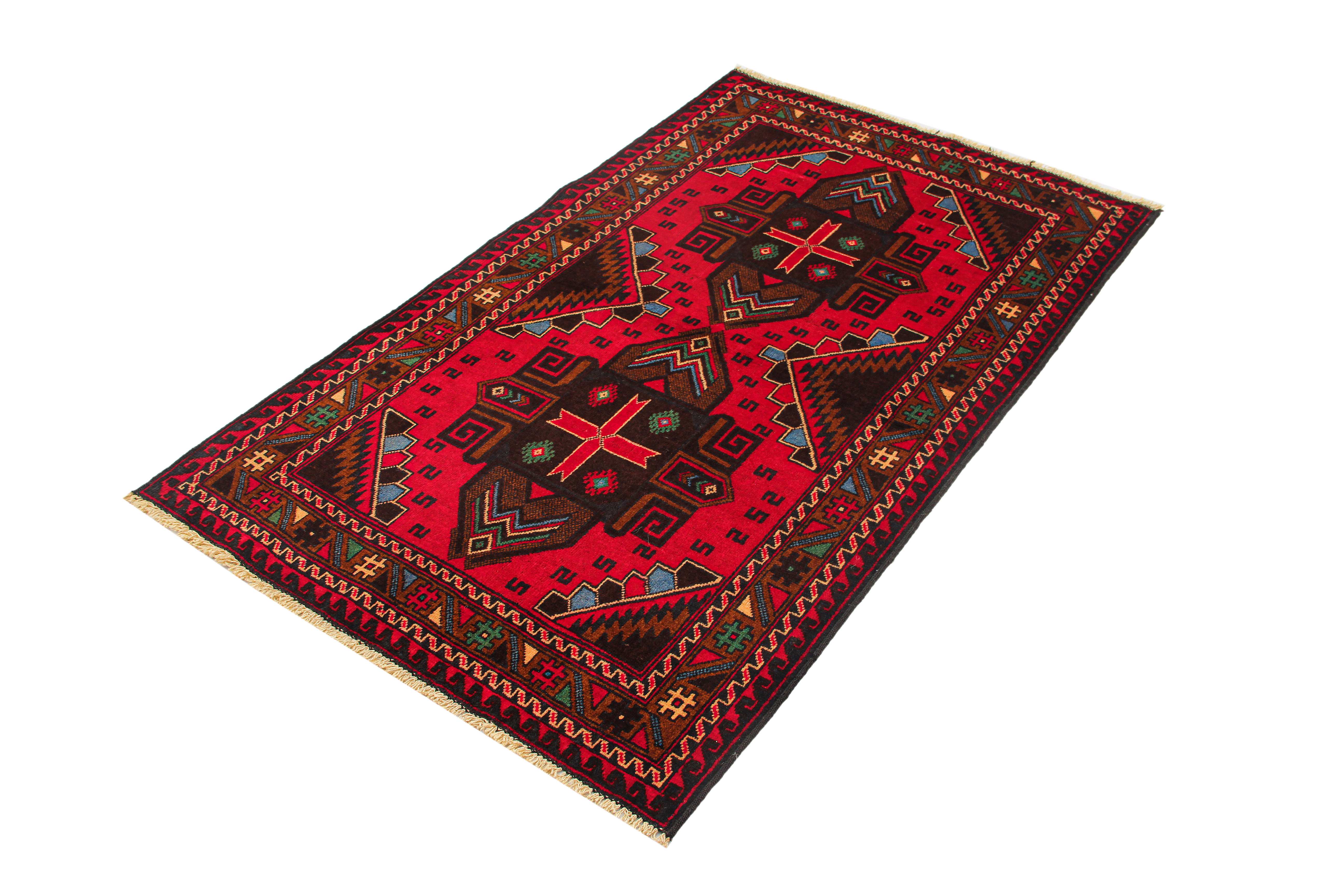 Handmade Adraskan Baluchi Afghan Rug