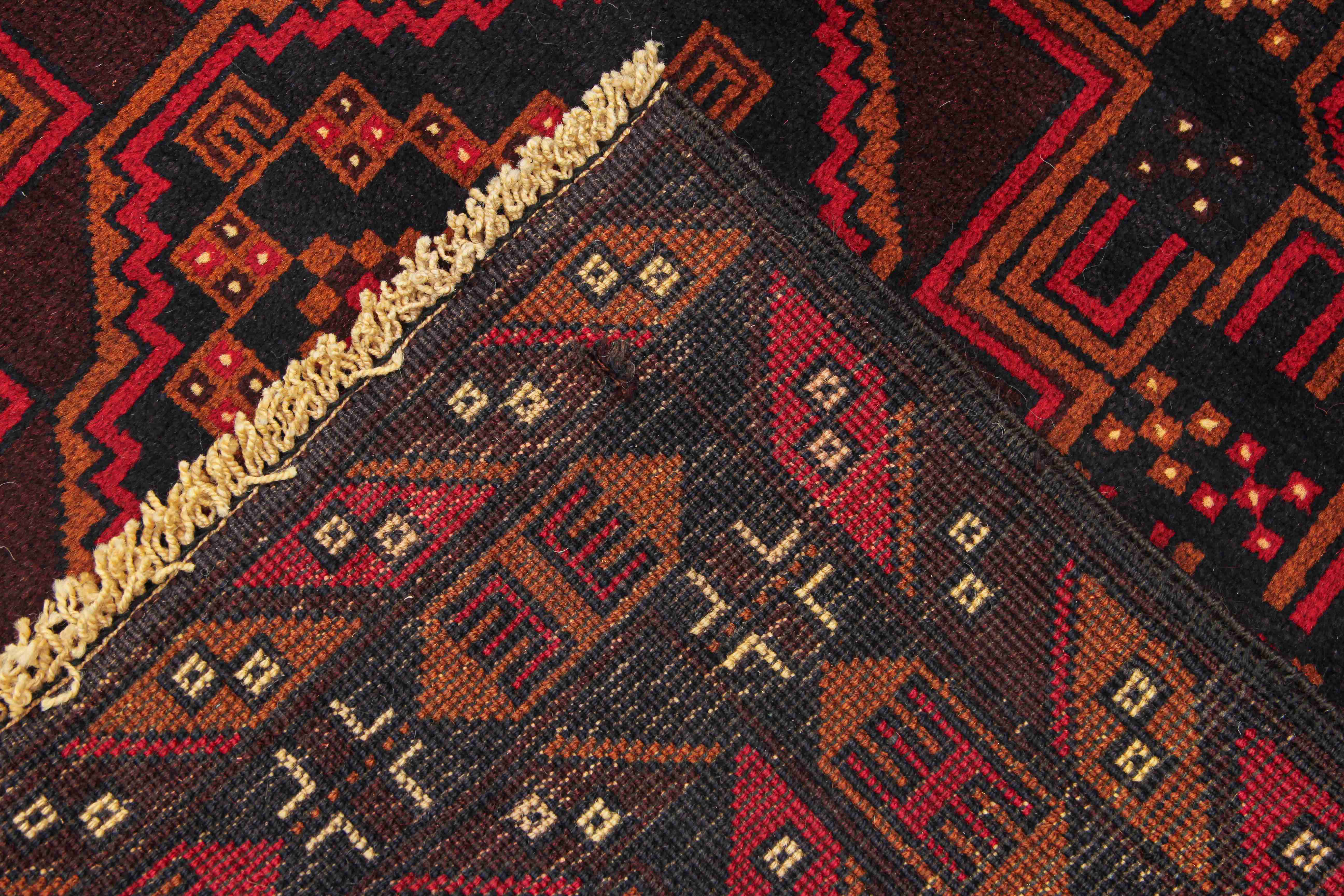 Handmade Adraskan Baluchi Afghan Rug