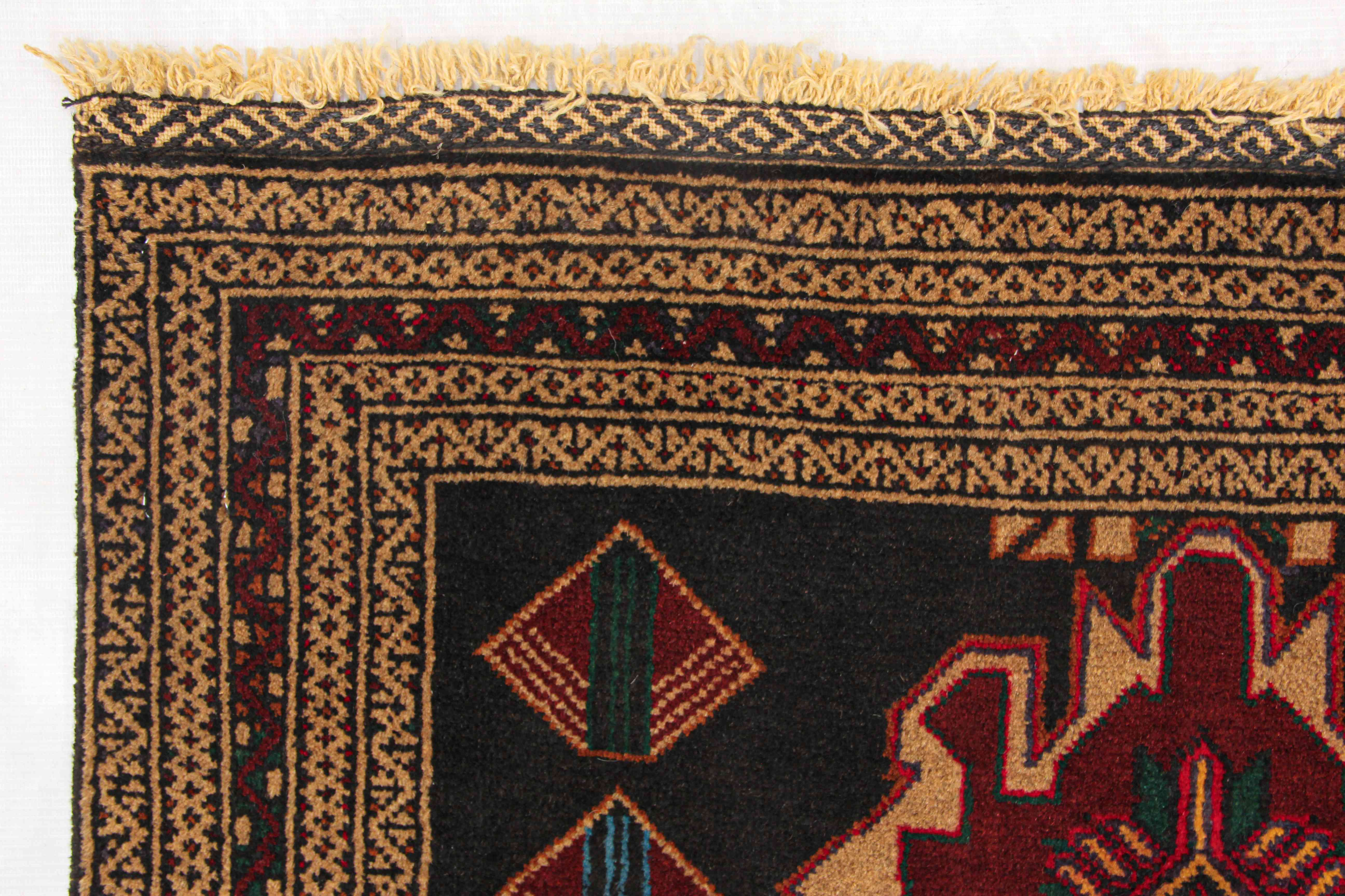 Handmade Adraskan Baluchi Afghan Rug
