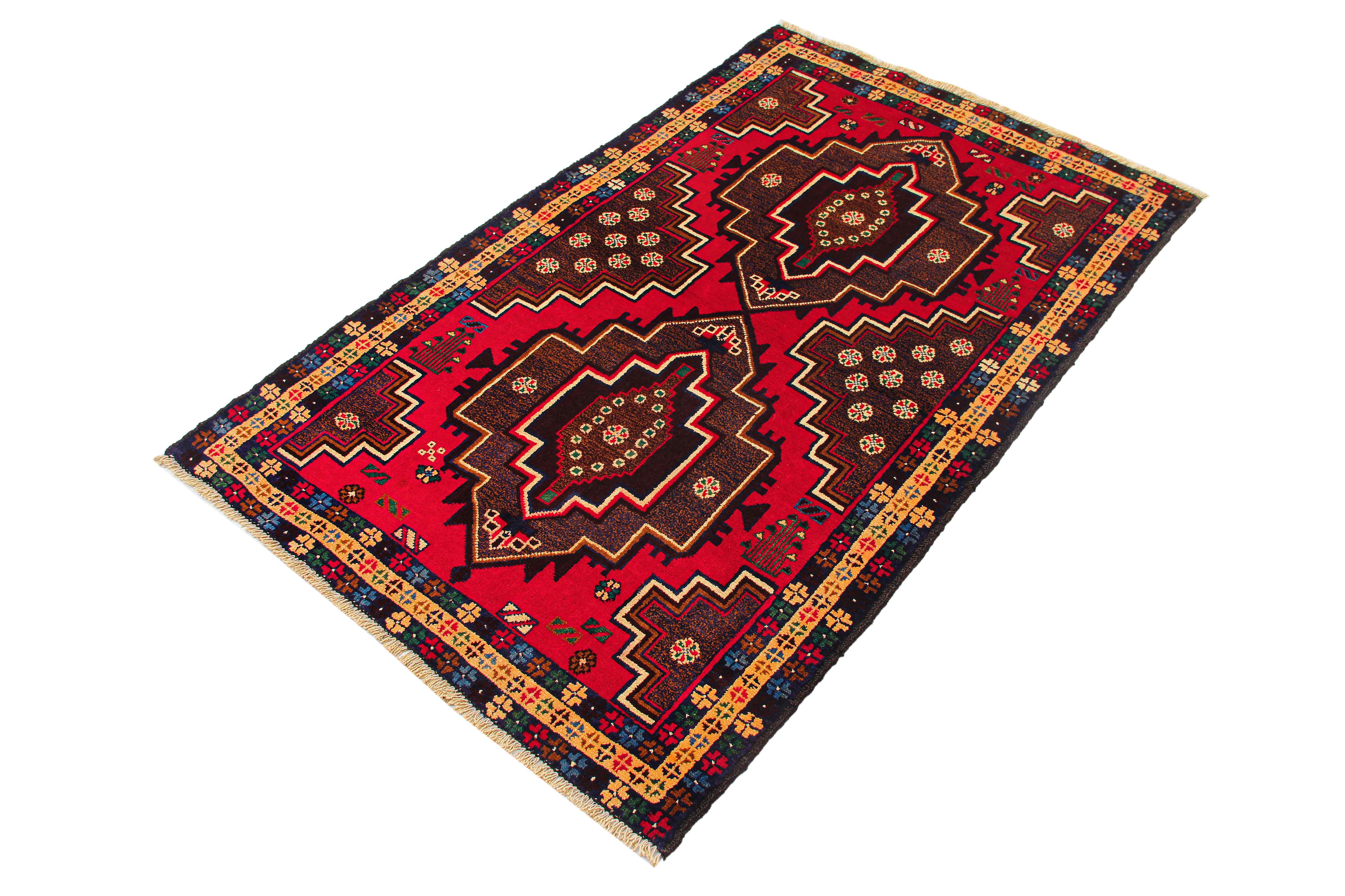Handmade Adraskan Baluchi Afghan Rug