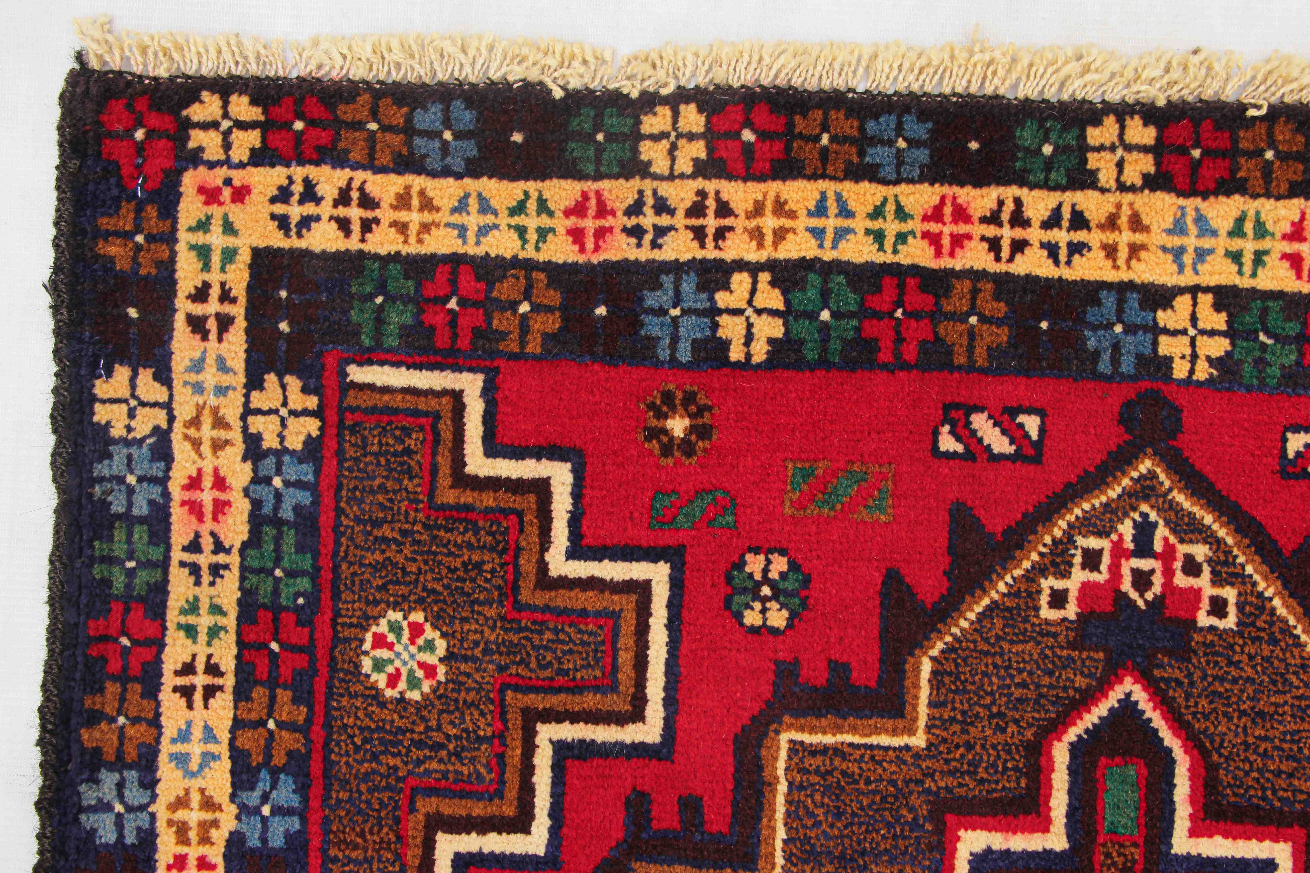 Handmade Adraskan Baluchi Afghan Rug
