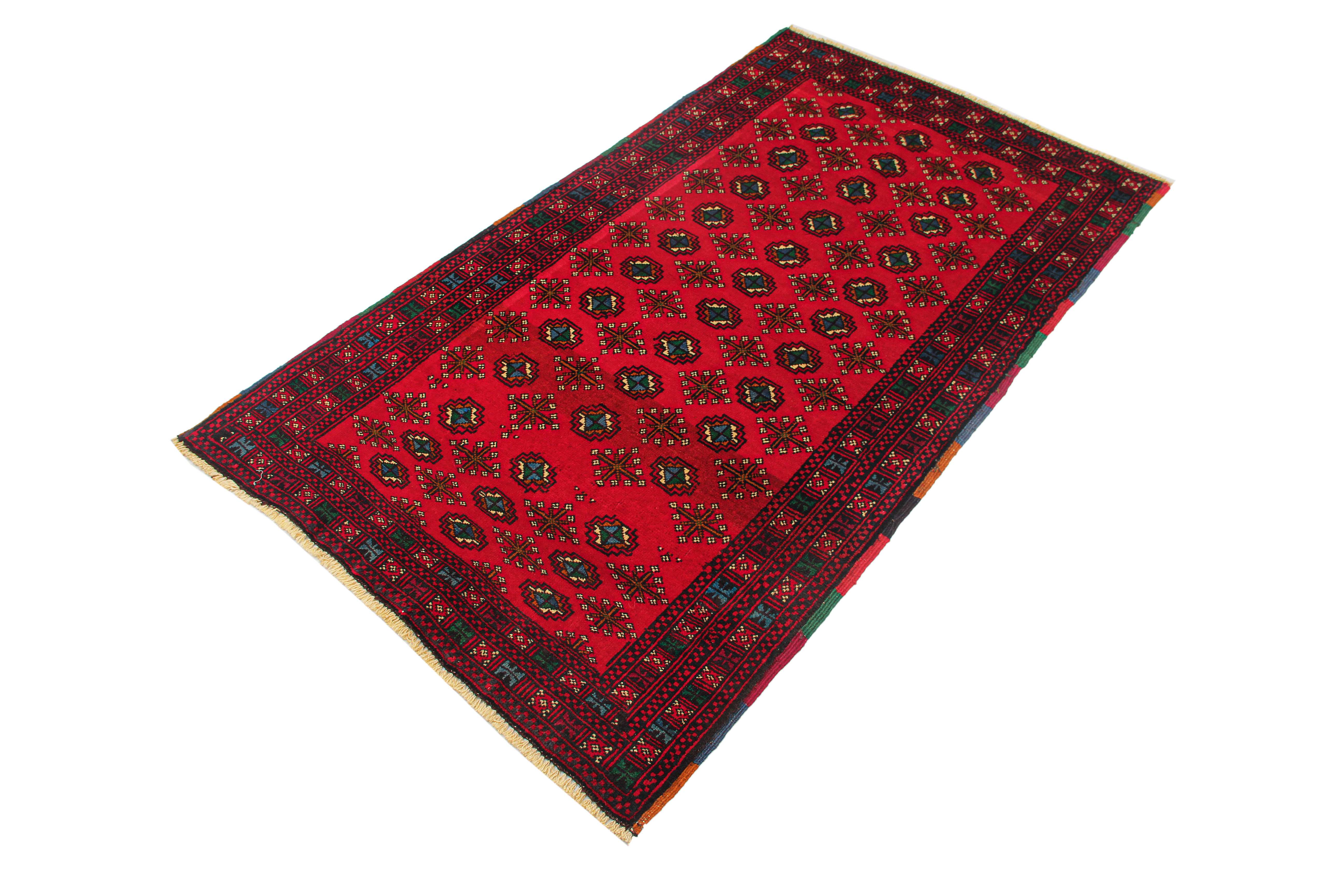 Handmade Adraskan Baluchi Afghan Rug