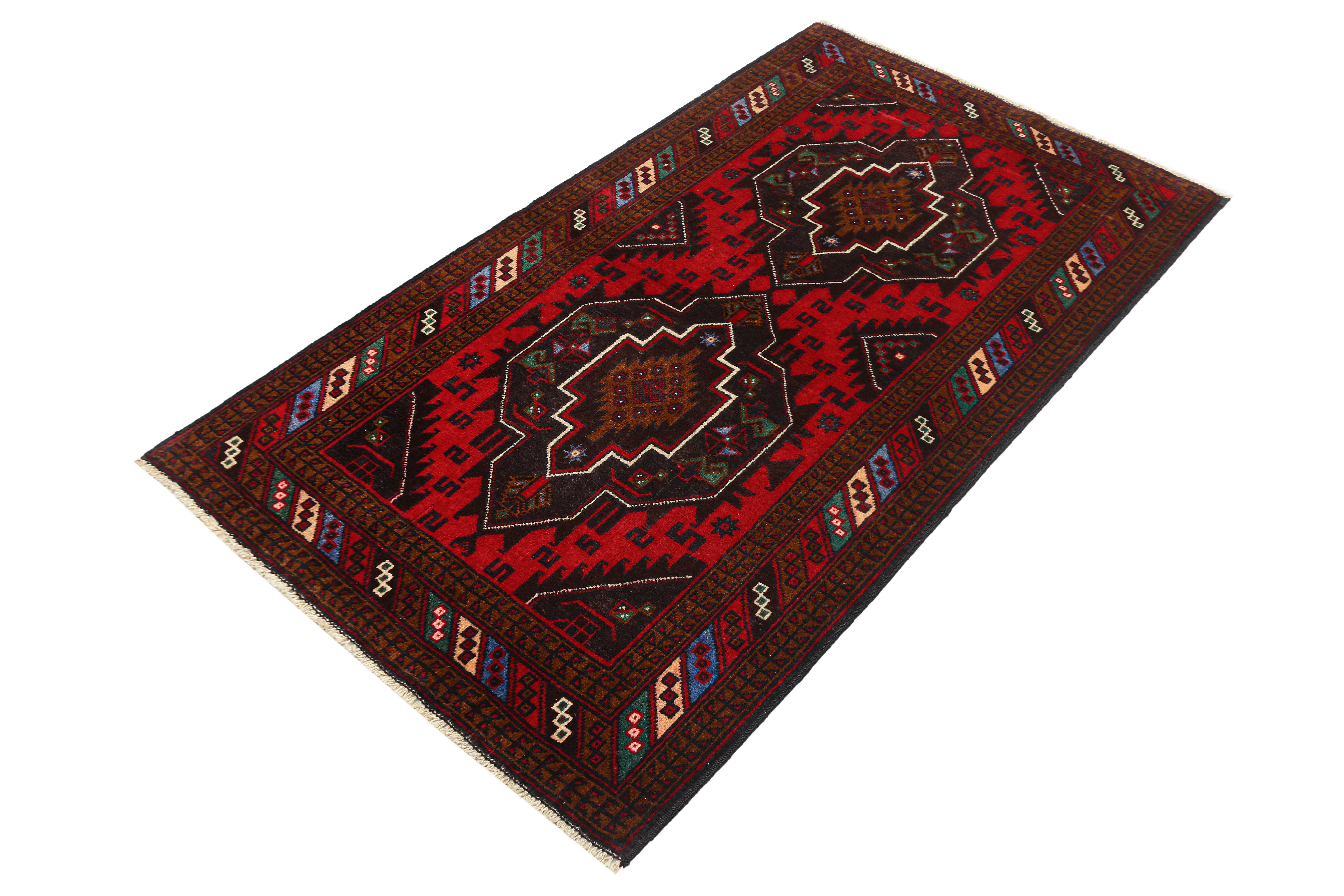 Handmade Adraskan Baluchi Afghan Rug