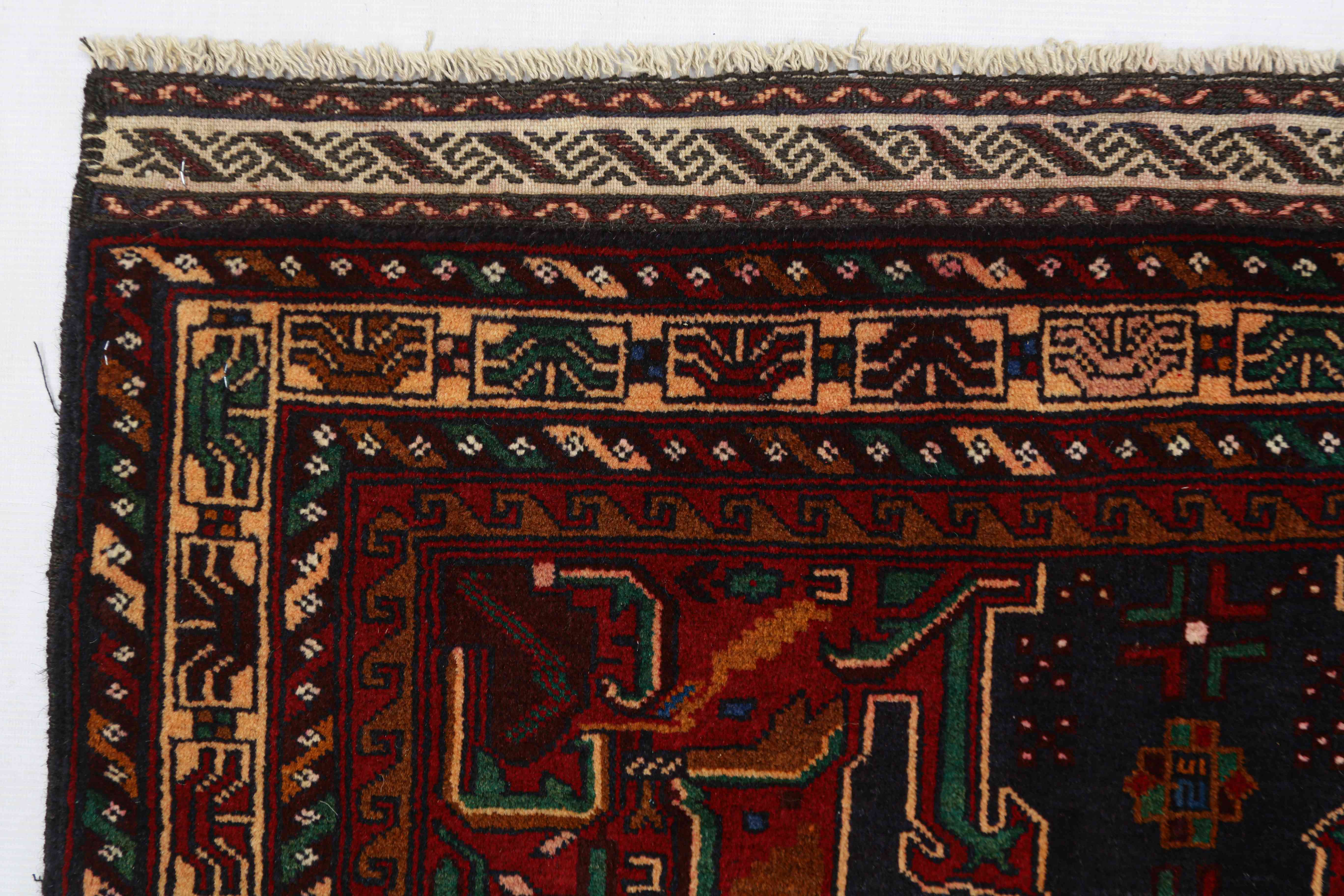 Handmade Adraskan Baluchi Afghan Rug
