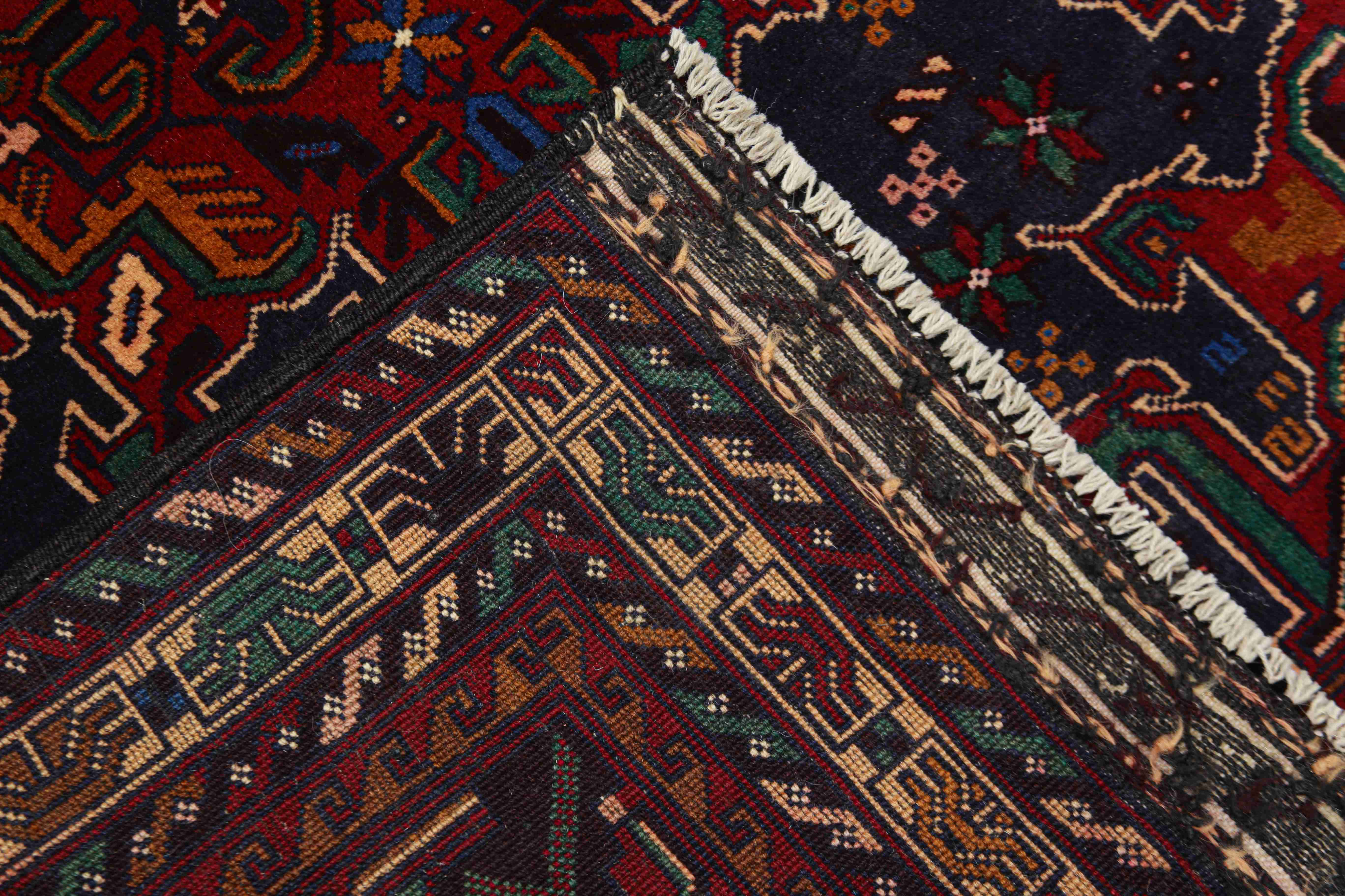 Handmade Adraskan Baluchi Afghan Rug