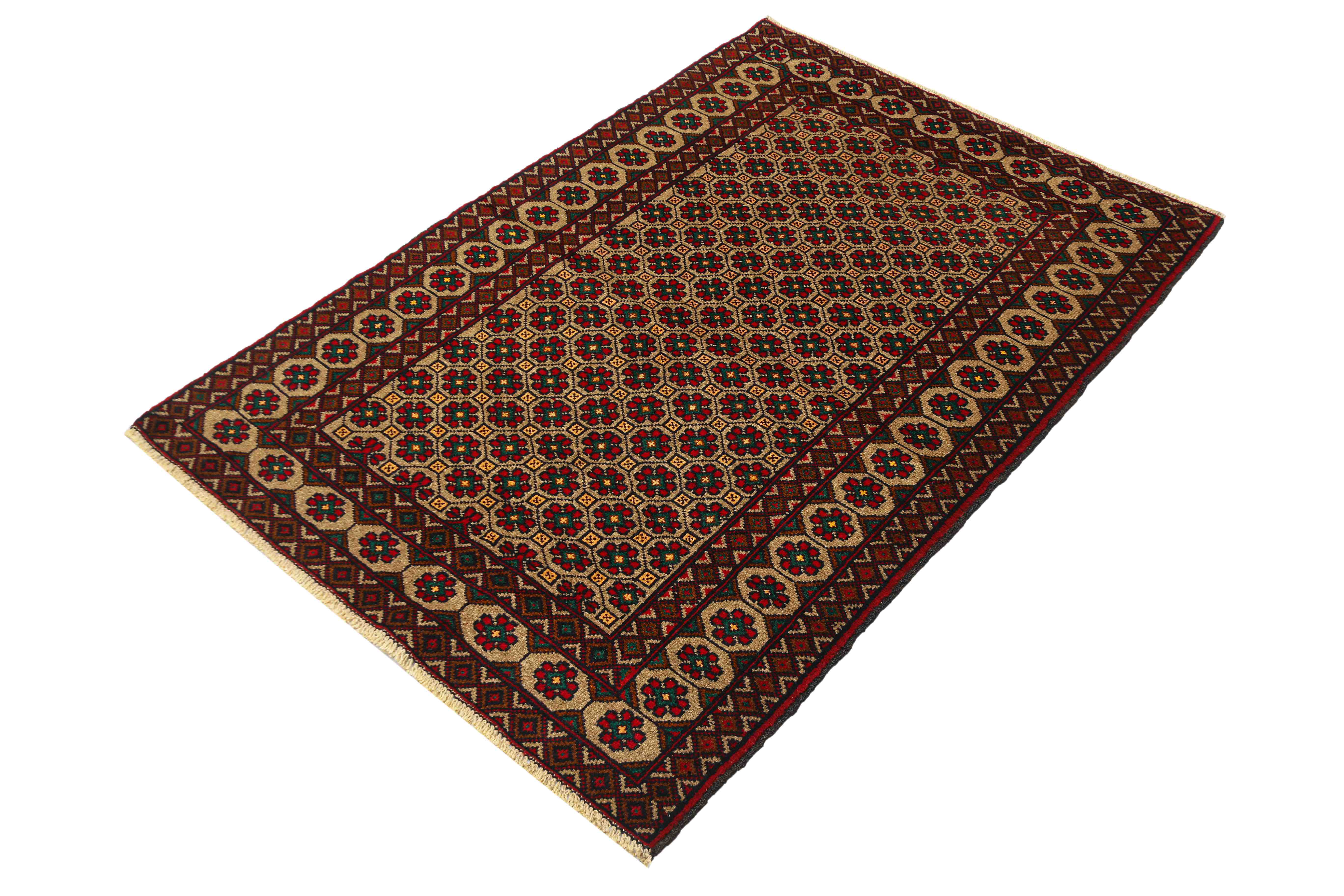 Handmade Adraskan Baluchi Afghan Rug