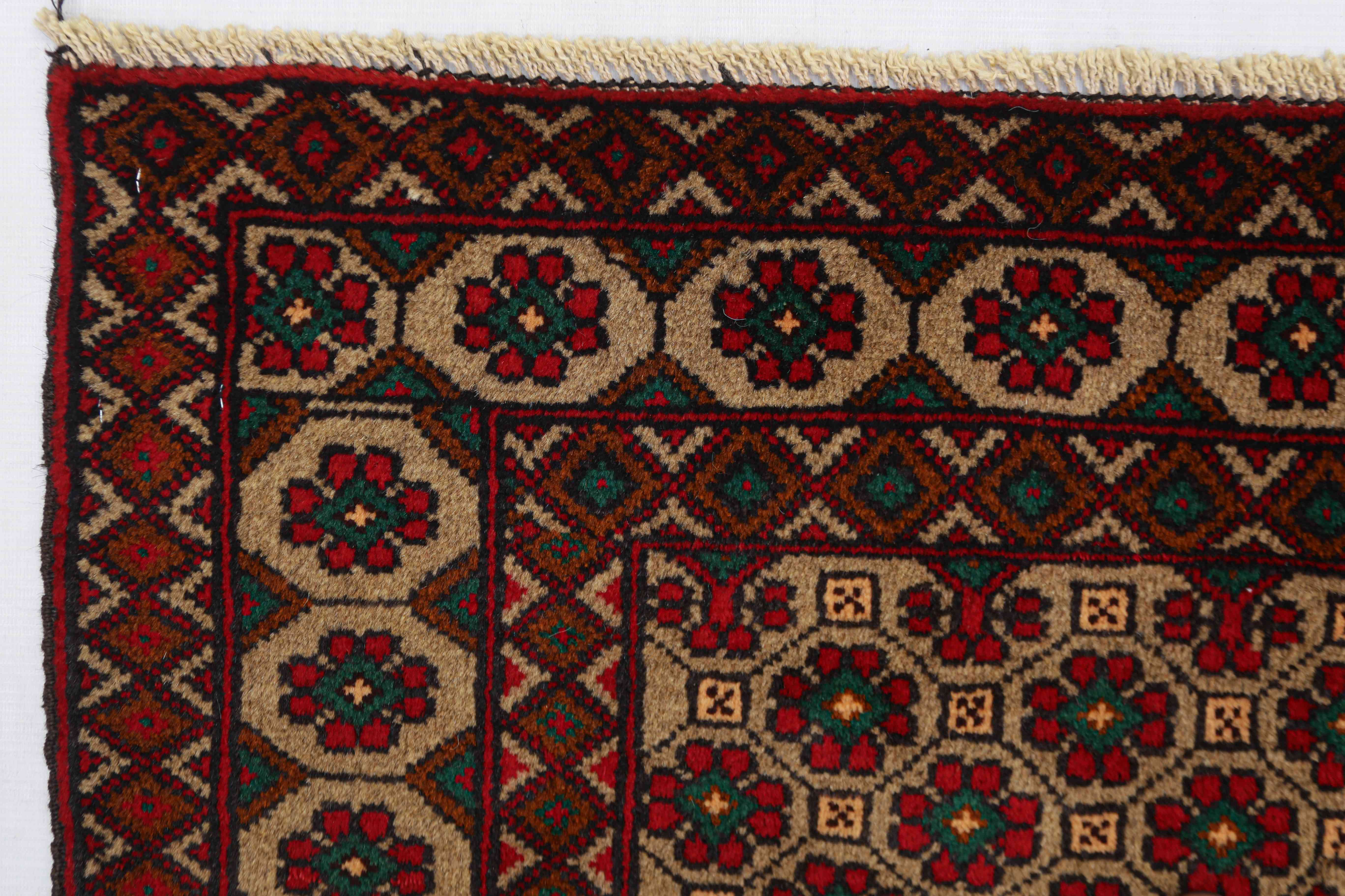 Handmade Adraskan Baluchi Afghan Rug