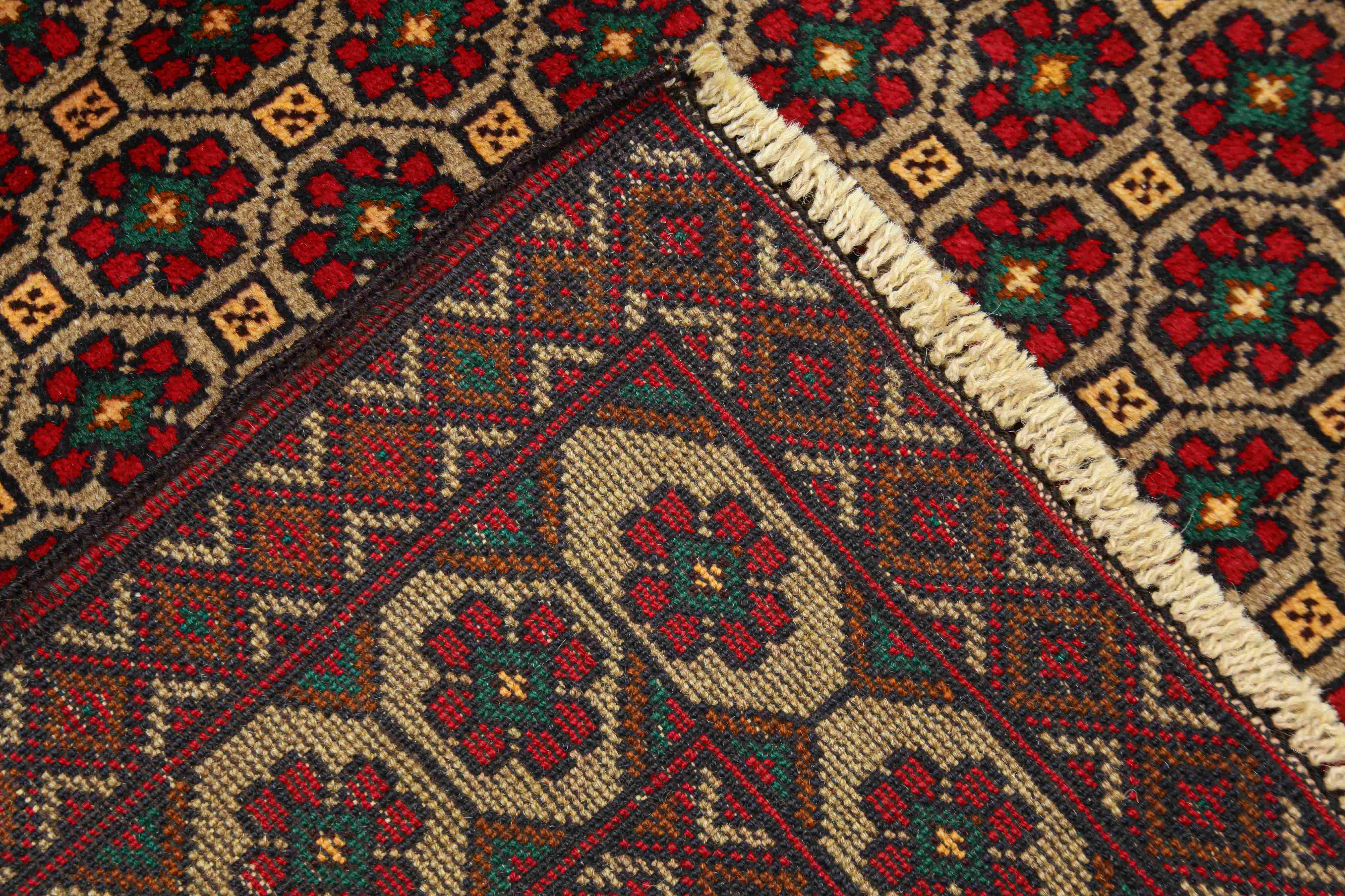 Handmade Adraskan Baluchi Afghan Rug