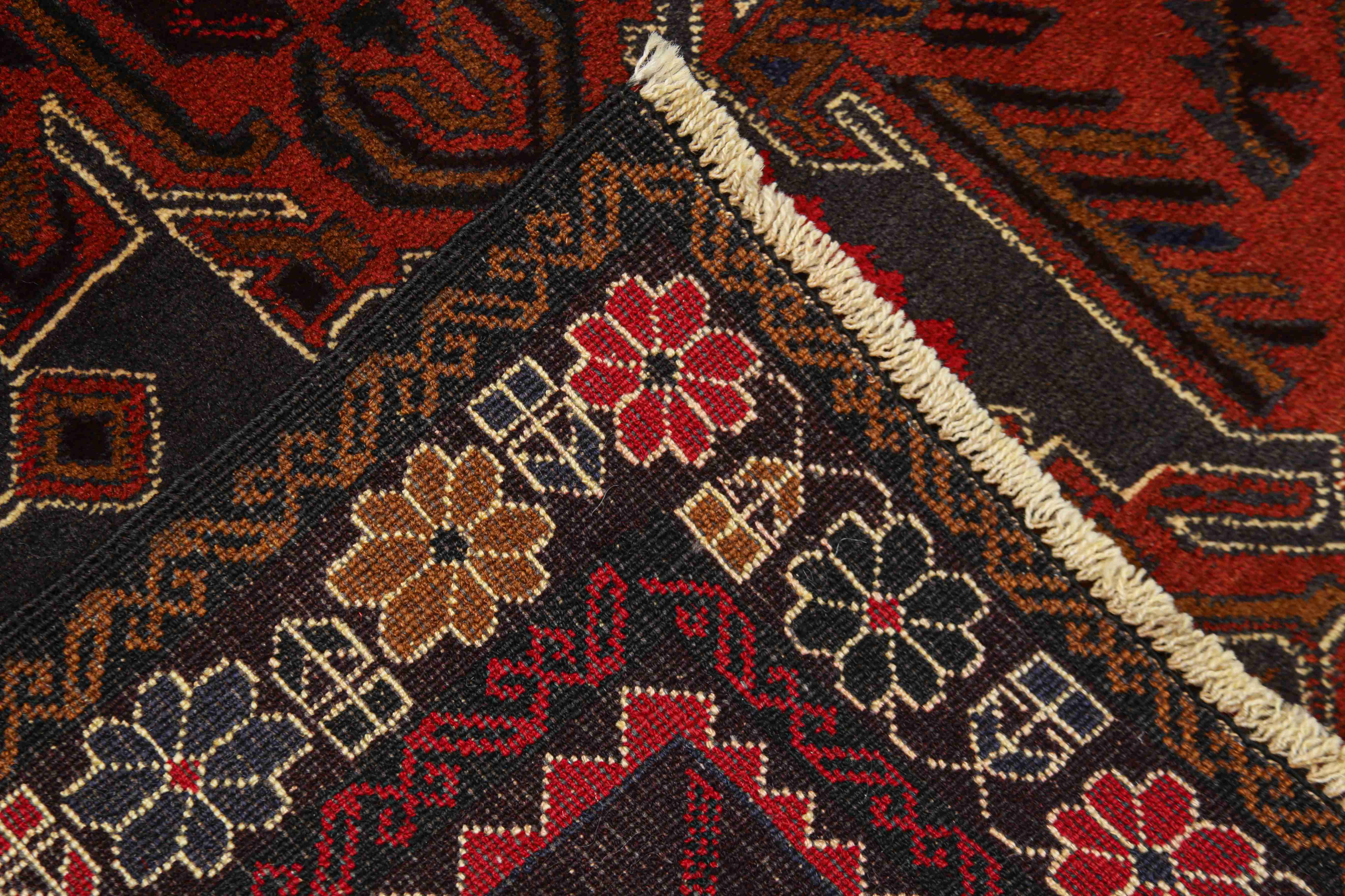 Handmade Adraskan Baluchi Afghan Rug