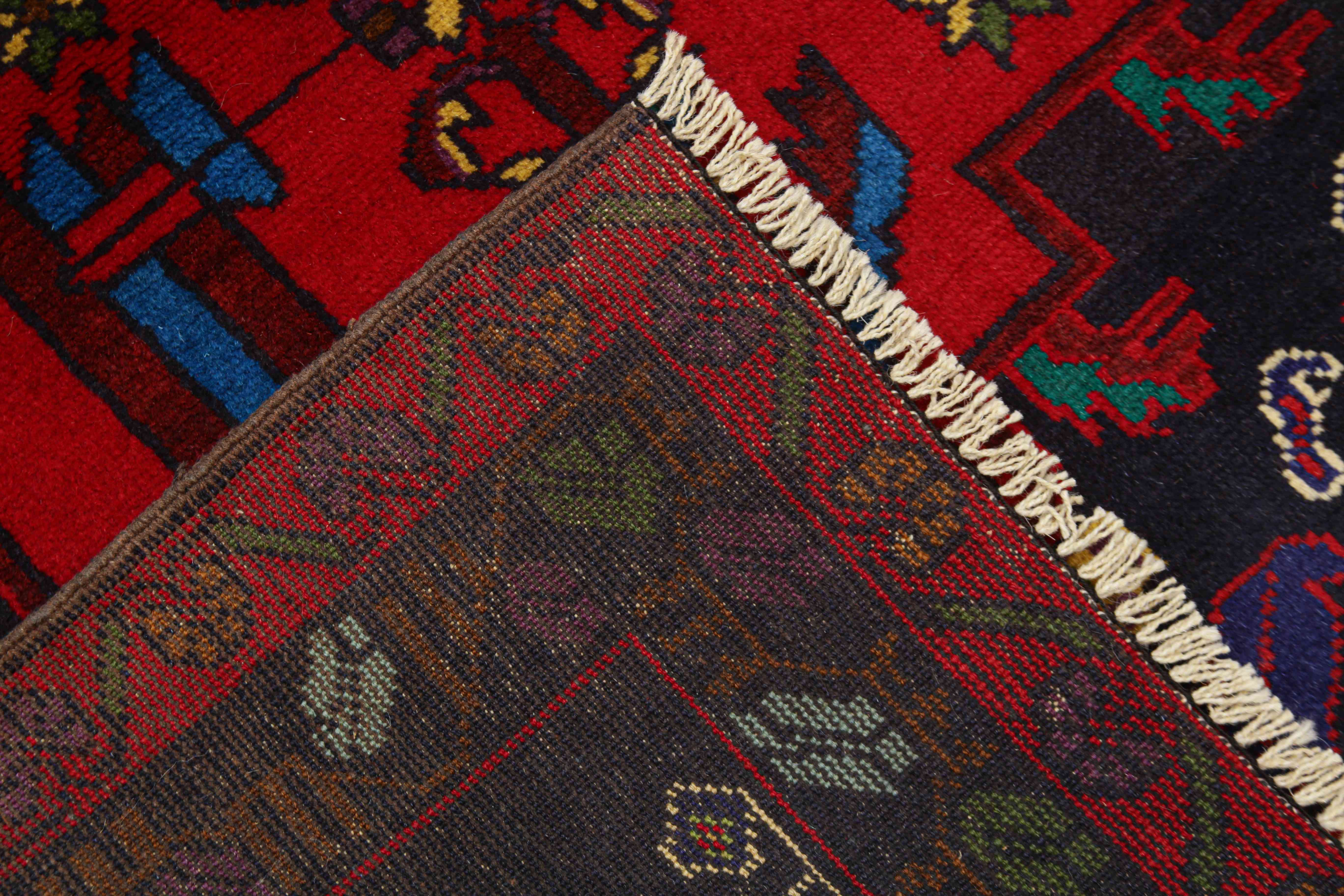 Handmade Adraskan Baluchi Afghan Rug