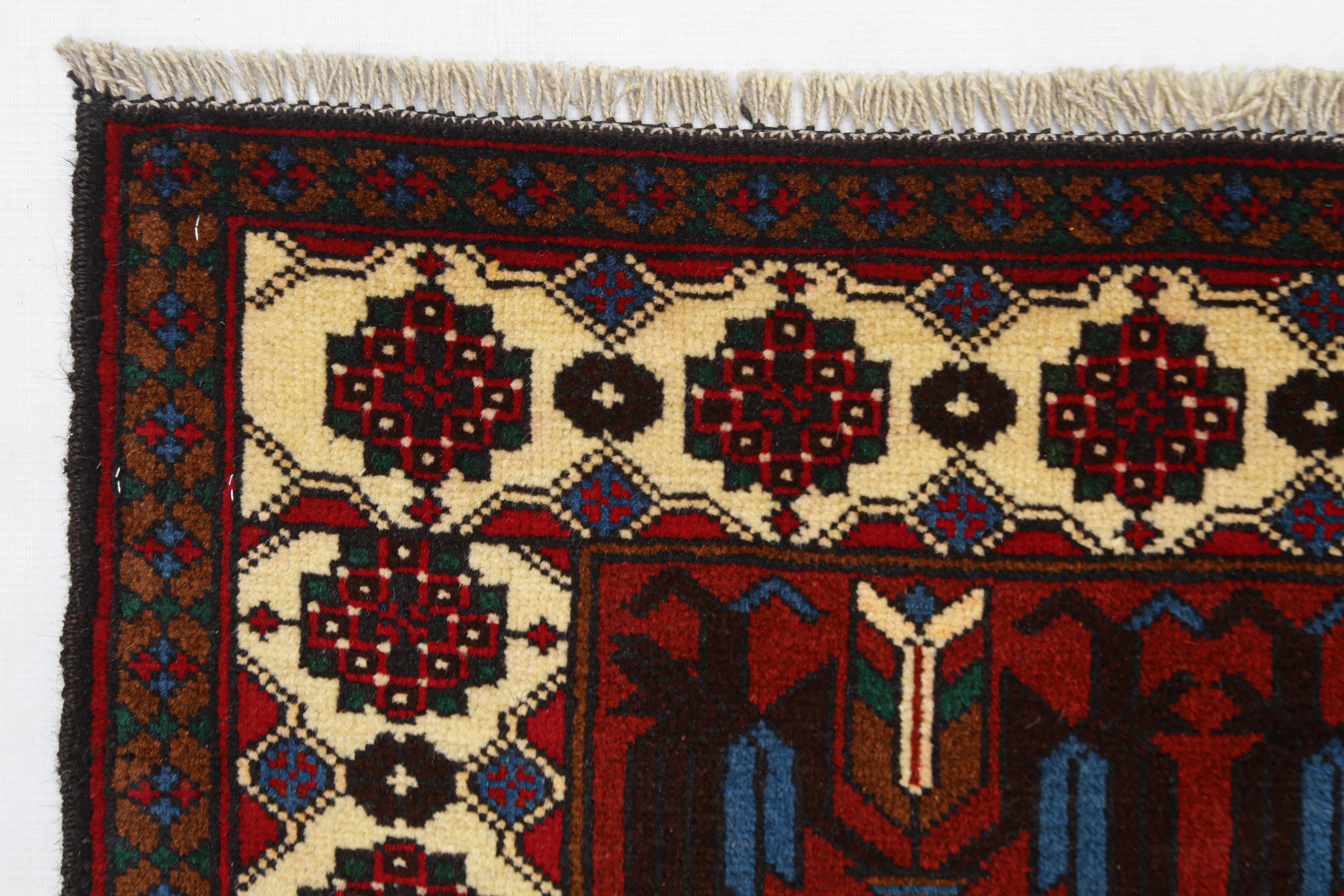 Handmade Adraskan Baluchi Afghan Rug