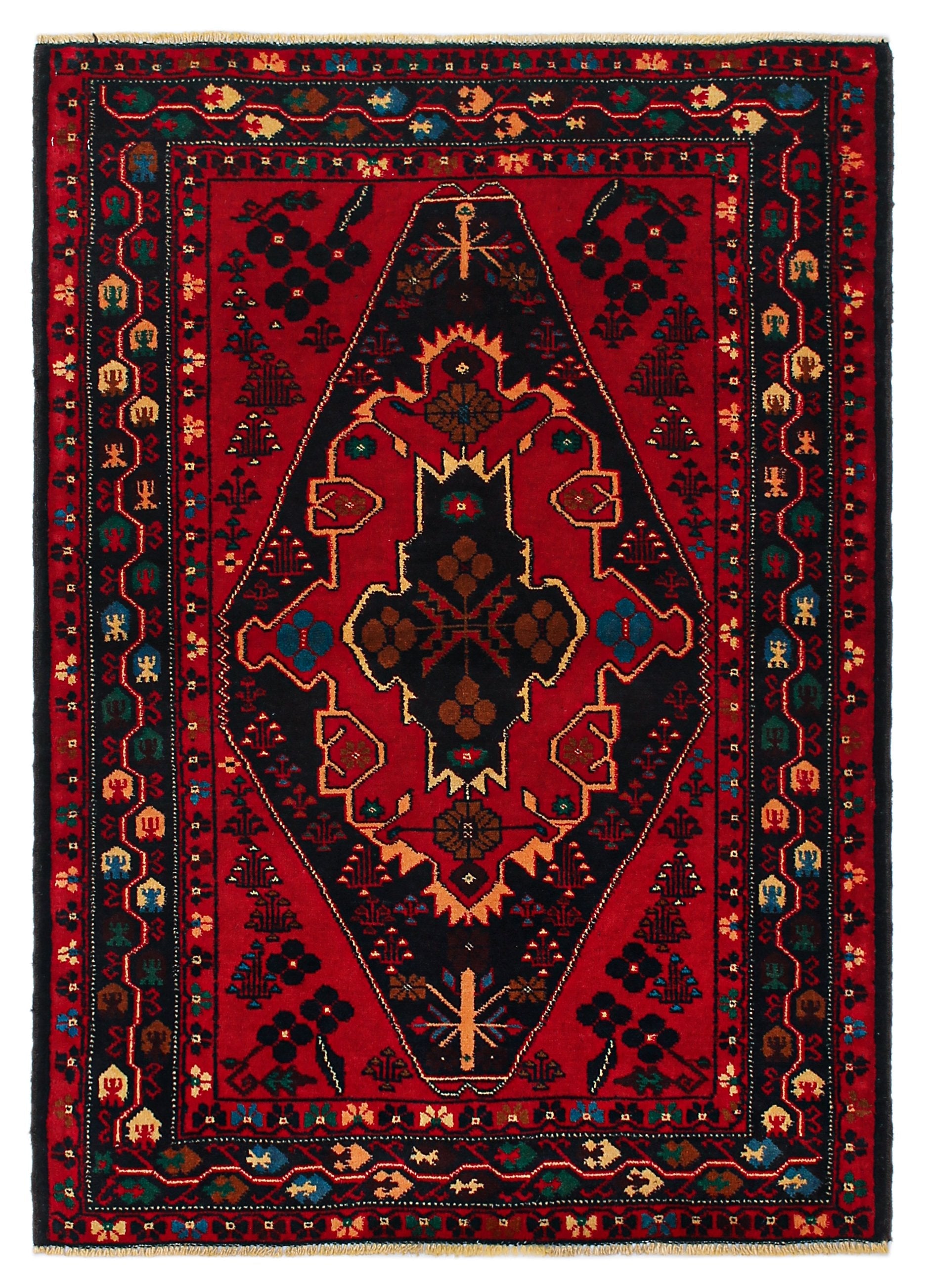 Handmade Adraskan Baluchi Afghan Rug