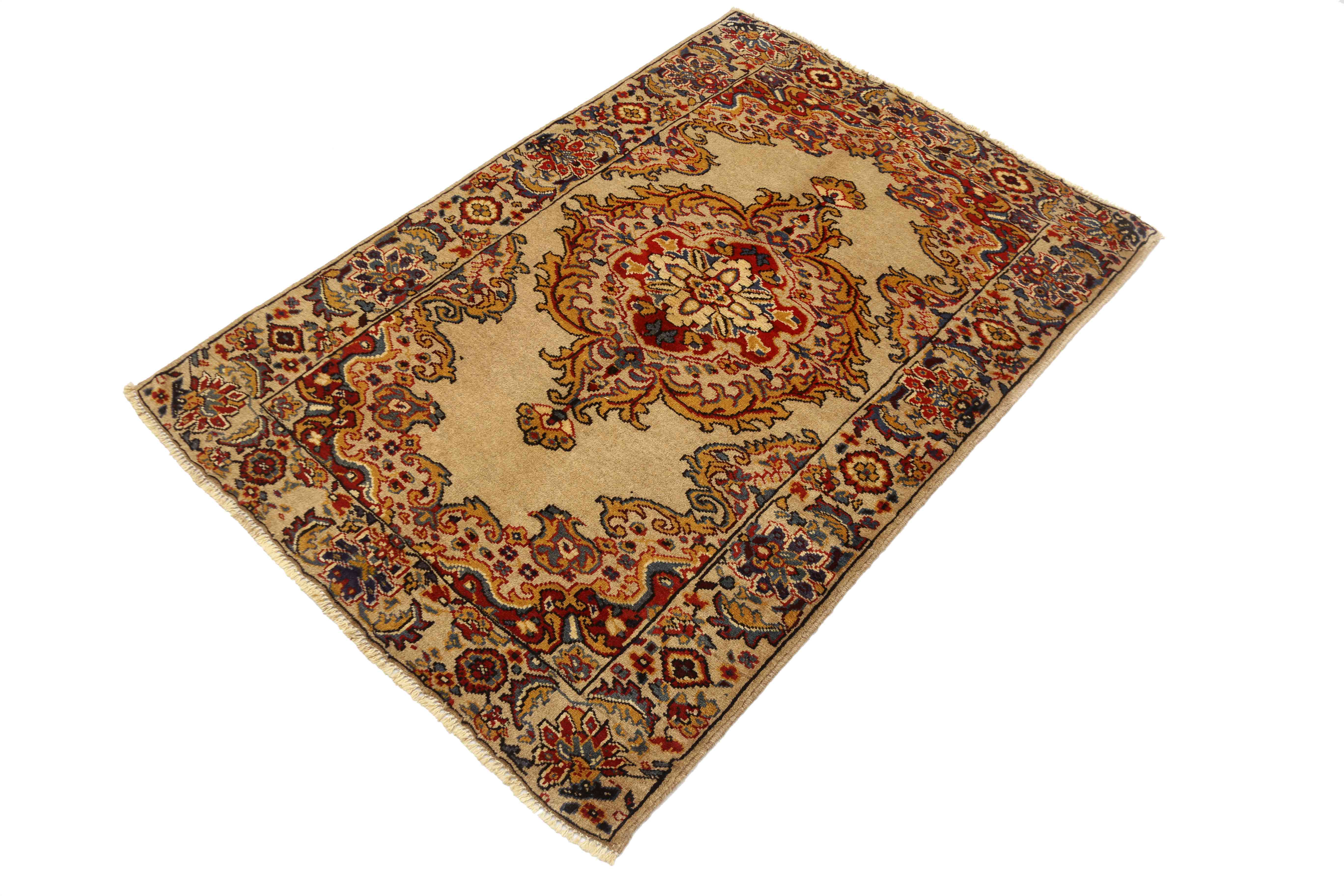 3' x 5'  Natural Handmade Adraskan Baluchi Afghan Rug Rectangular
