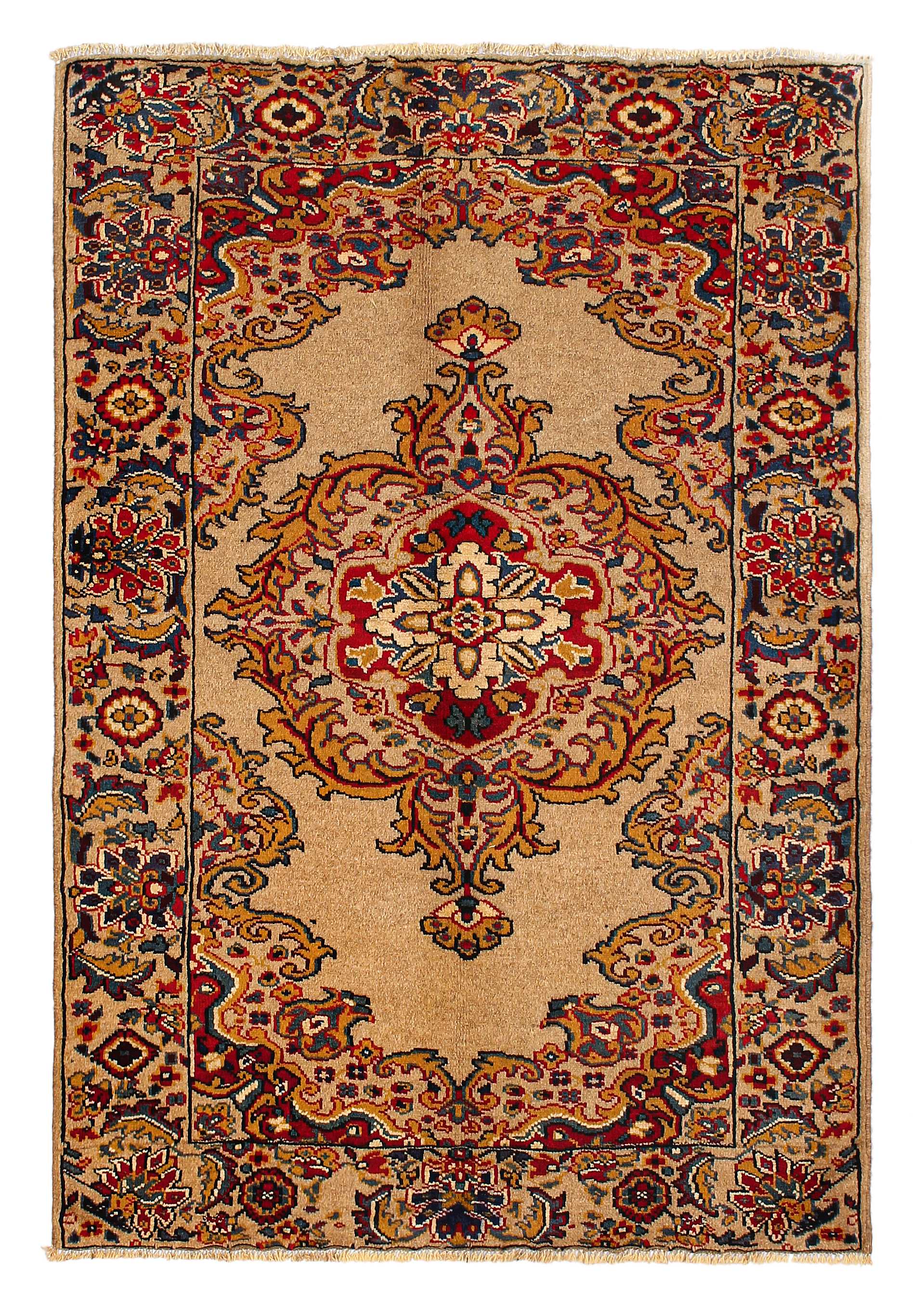 3' x 5'  Natural Handmade Adraskan Baluchi Afghan Rug Rectangular