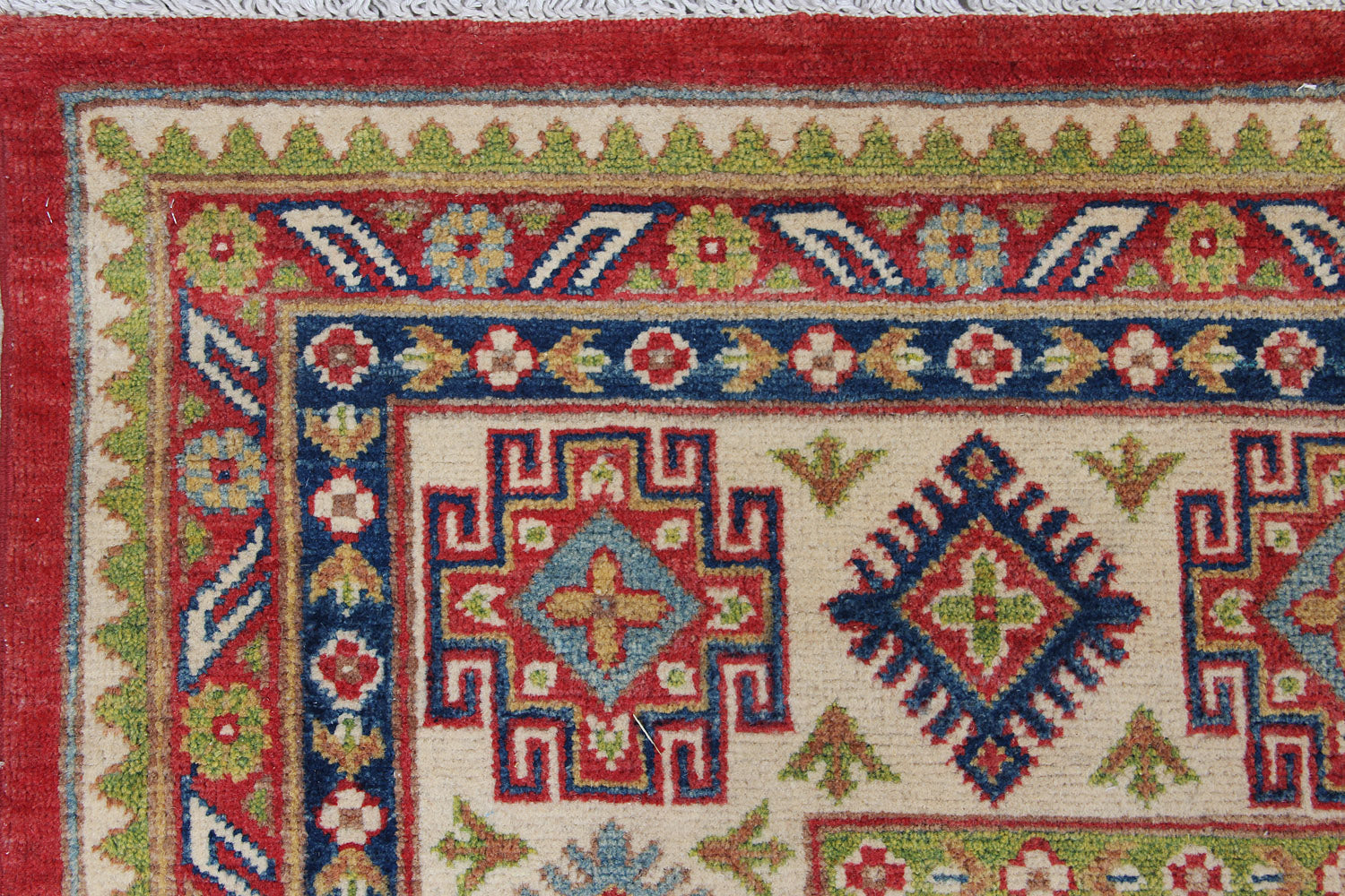 9' x 12'  Red Handmade KAZAK Rug Rectangular