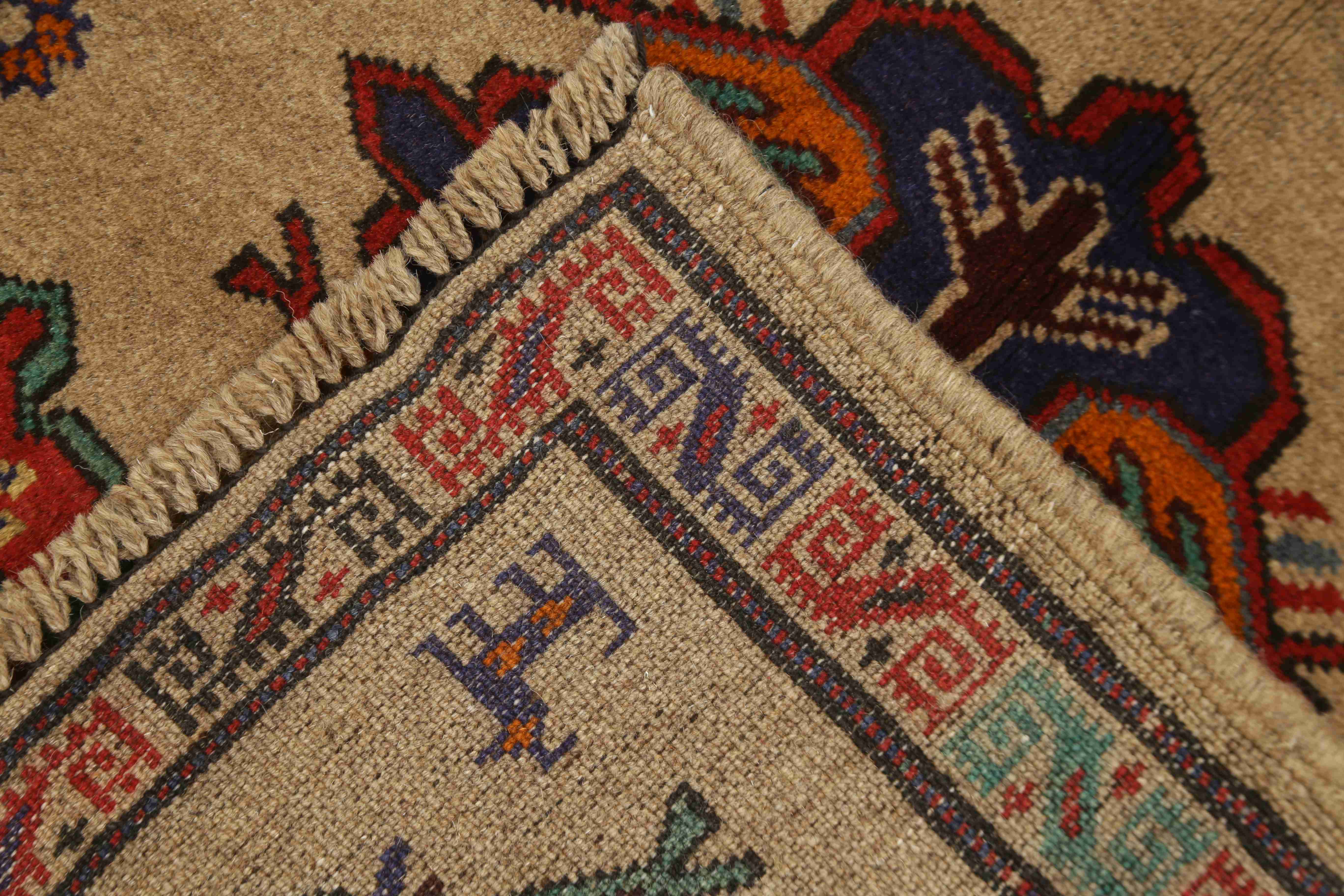 3' x 5'  Natural Handmade Adraskan Baluchi Afghan Rug Rectangular