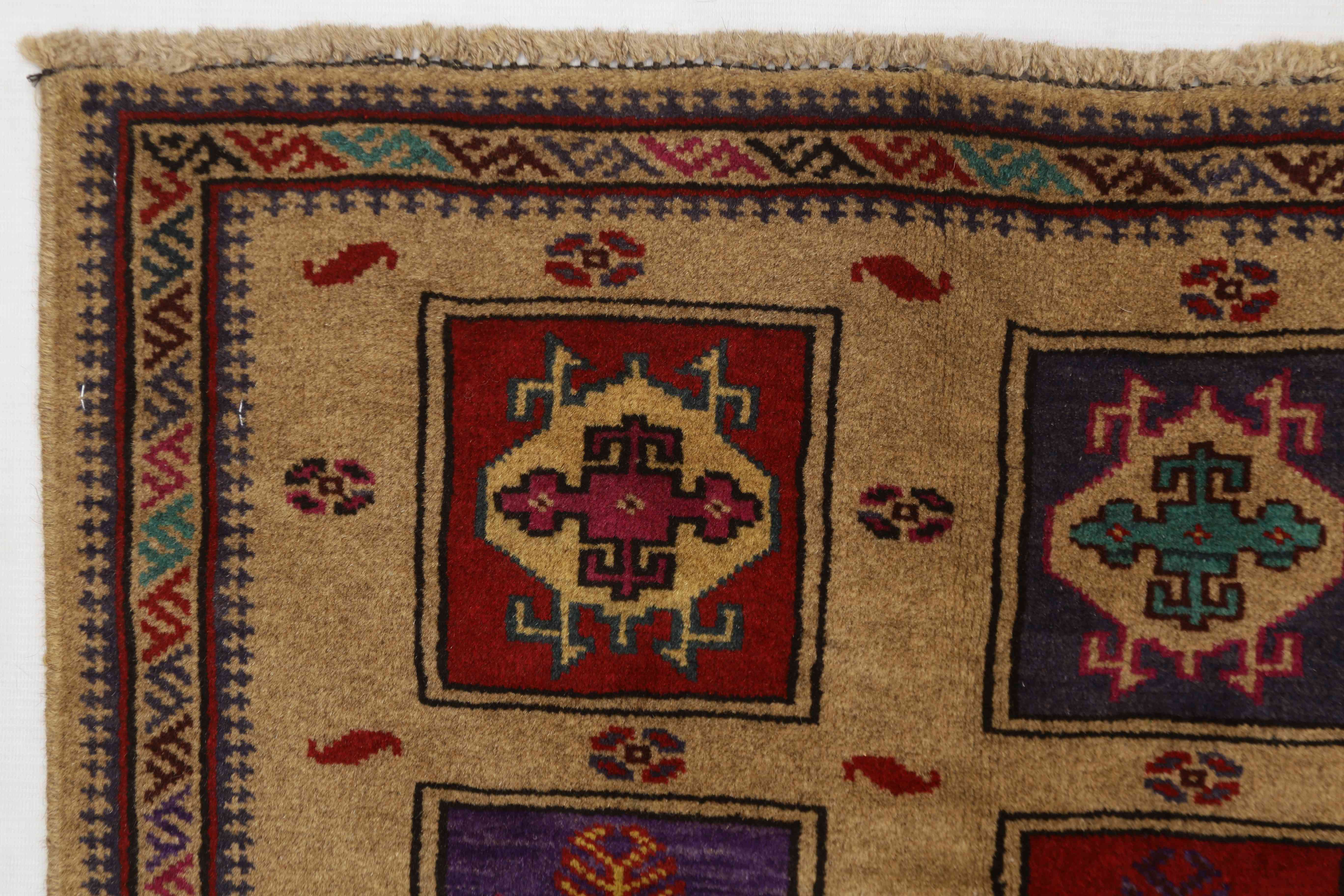 3' x 5'  Natural Handmade Adraskan Baluchi Afghan Rug Rectangular