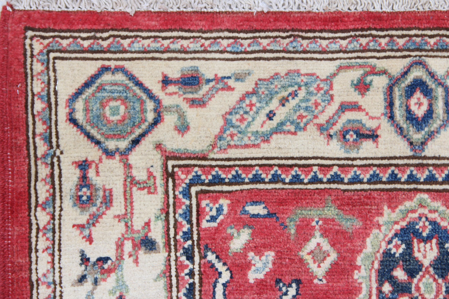 3' X 4'  Red Handmade KAZAK Rug Rectangular