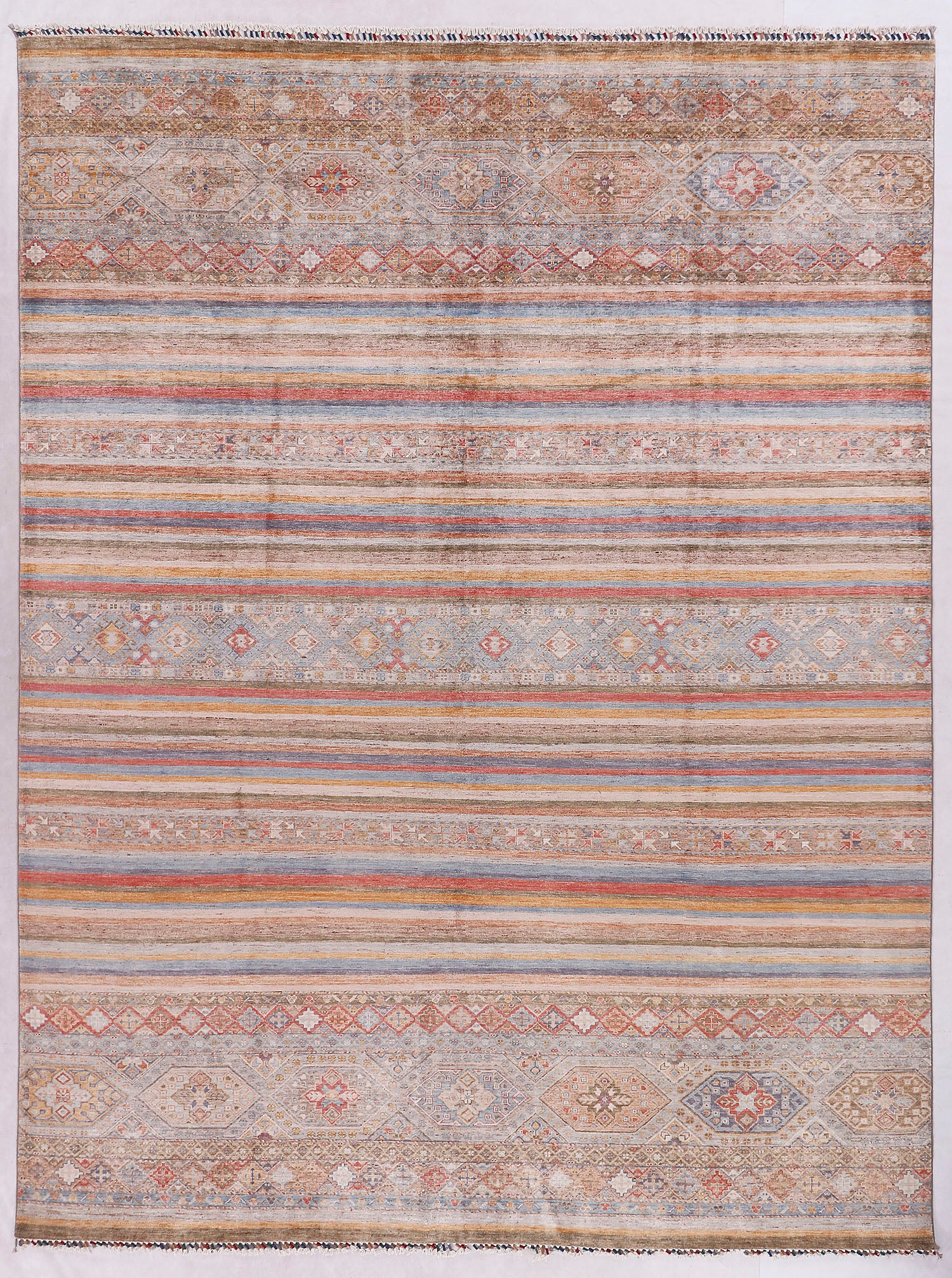 Sultani Persian Hand Knotted Wool Rug Multicolor 9' x 12'