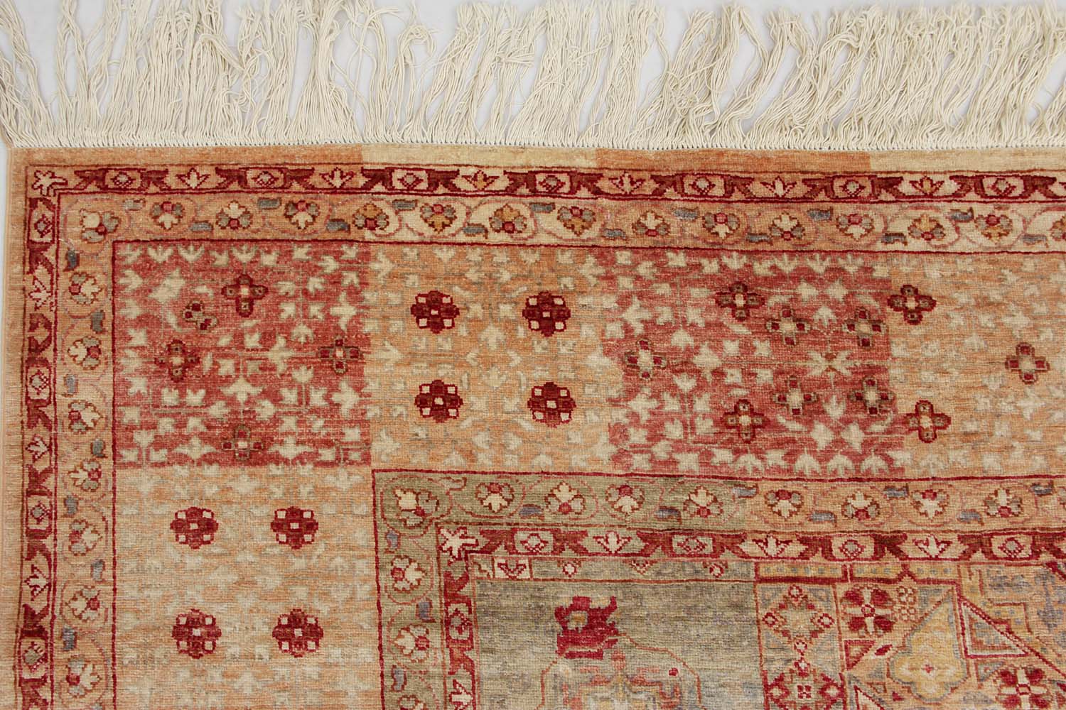 Mamluk Persian Hand Knotted Wool Rug Multicolor 10' x 13'