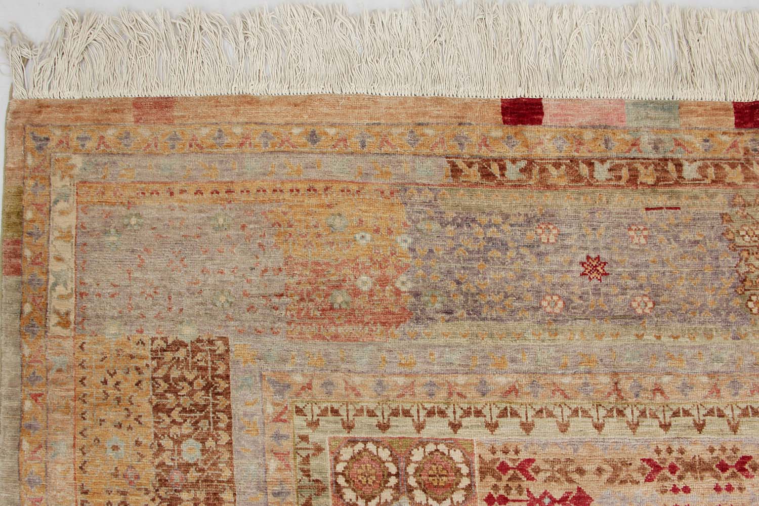 Mamluk Persian Hand Knotted Wool Rug Multicolor 9' x 12'