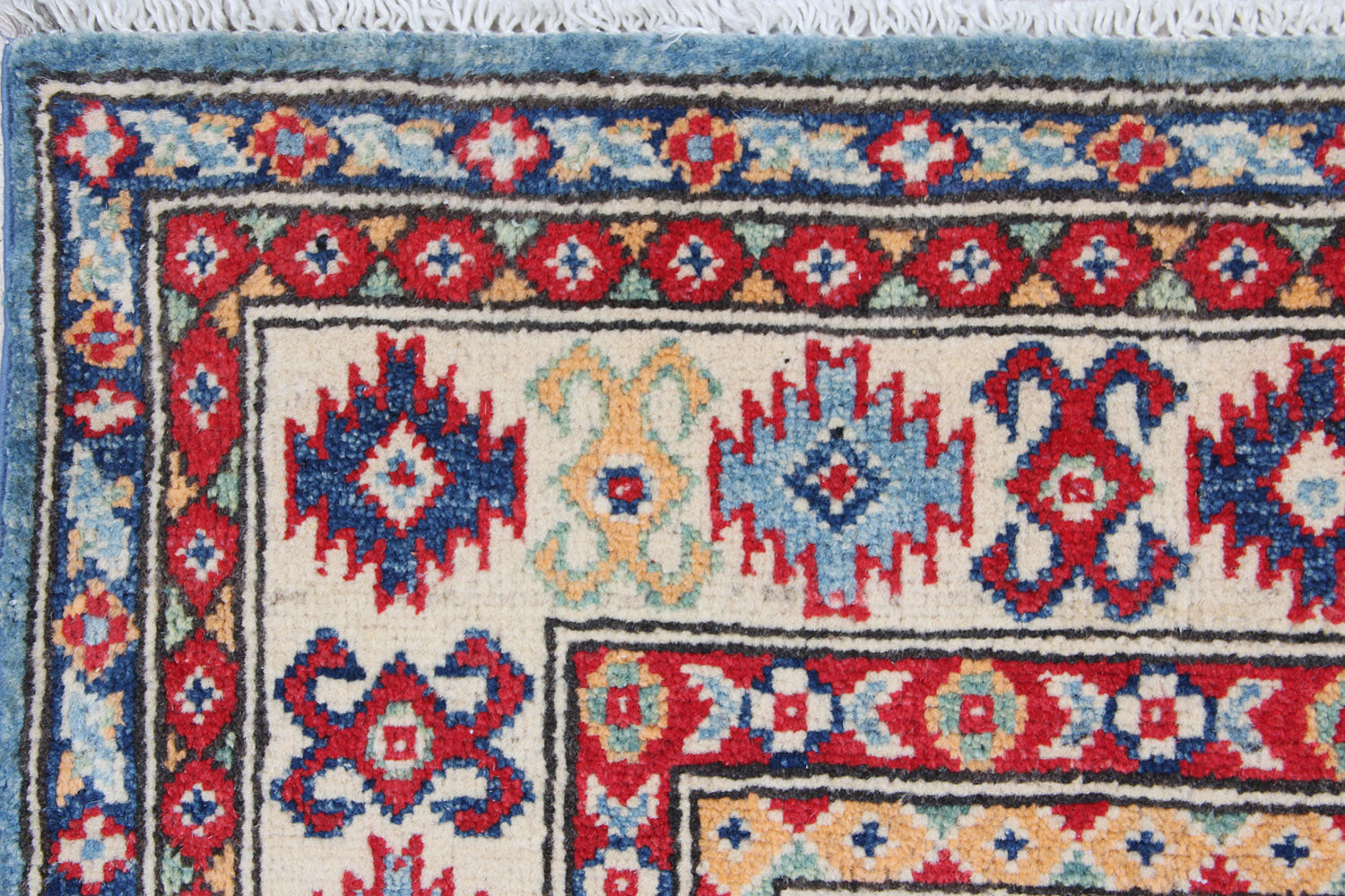 3' X 5'  Blue Handmade KAZAK Rug Rectangular