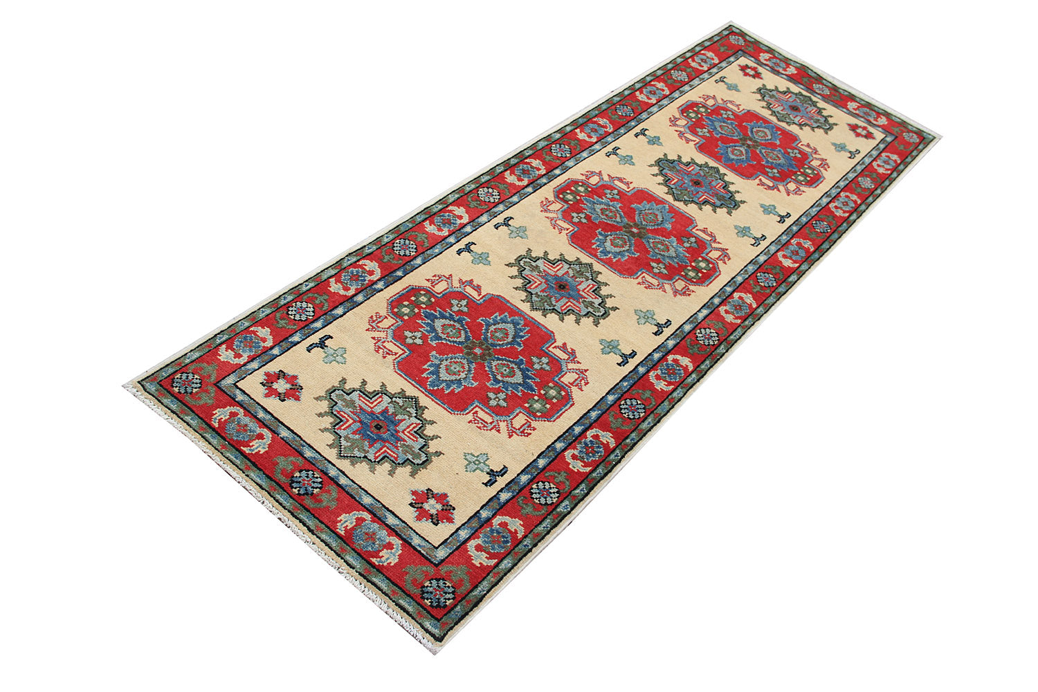 Ivory Handmade KAZAK Rug Runner