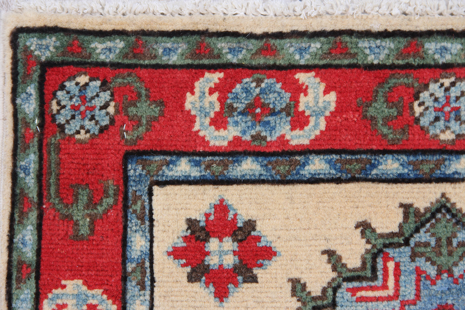 Ivory Handmade KAZAK Rug Runner