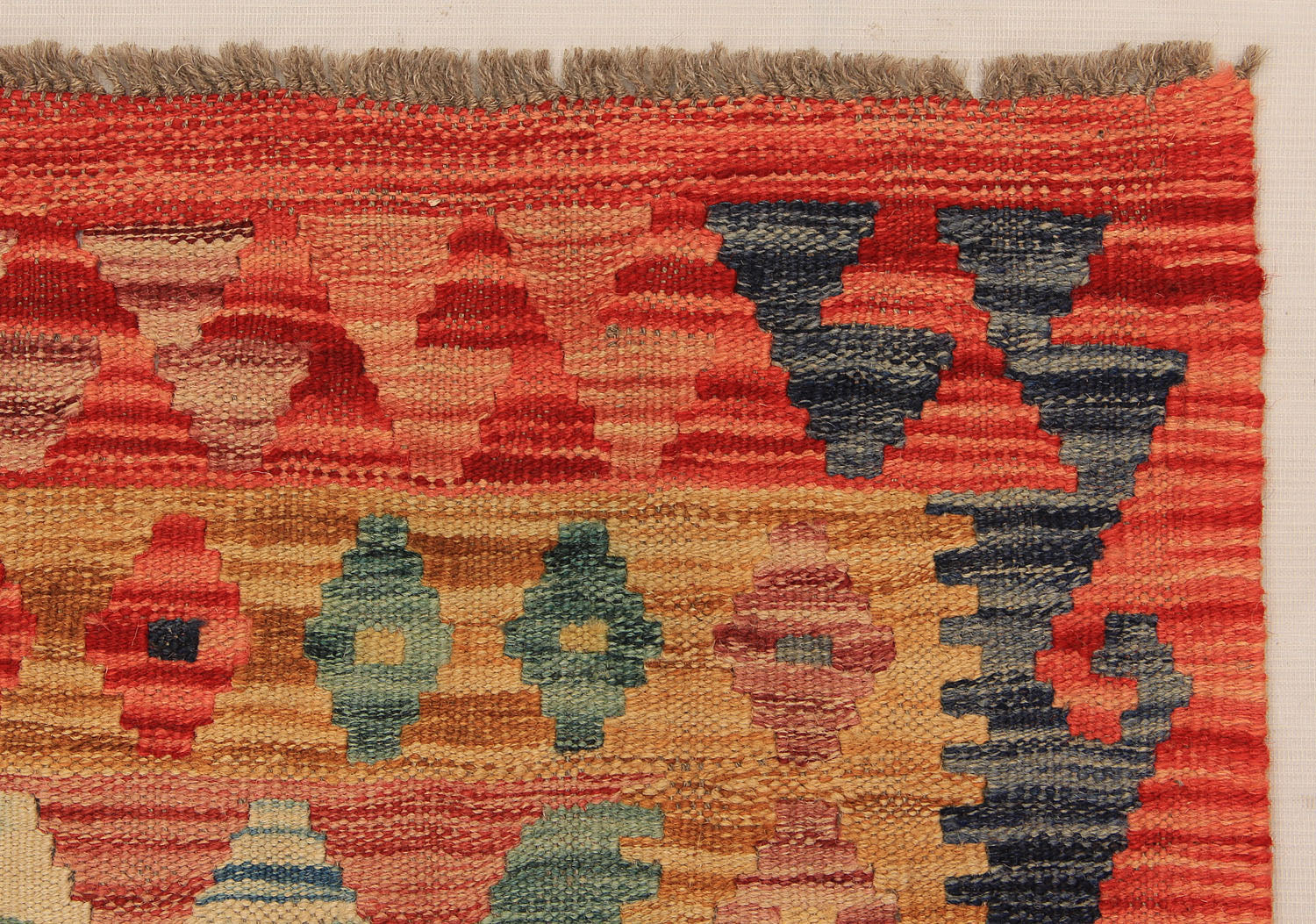 3' X 4'  Multy Handmade Veggie Dye Kilim Rug Rectangular