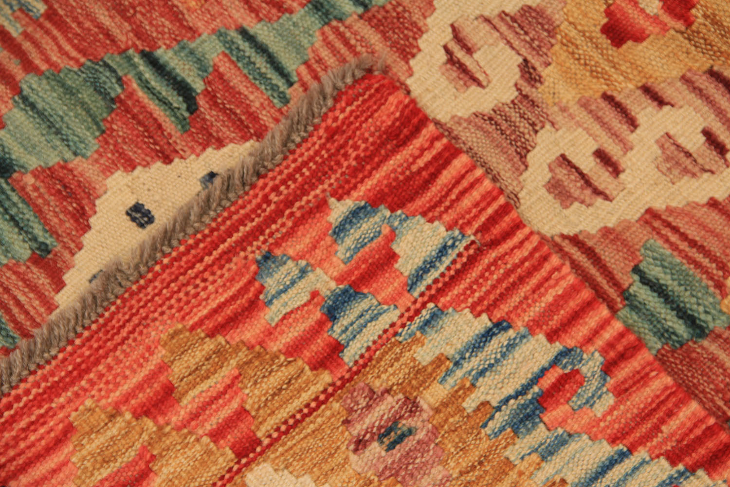 3' X 4'  Multy Handmade Veggie Dye Kilim Rug Rectangular
