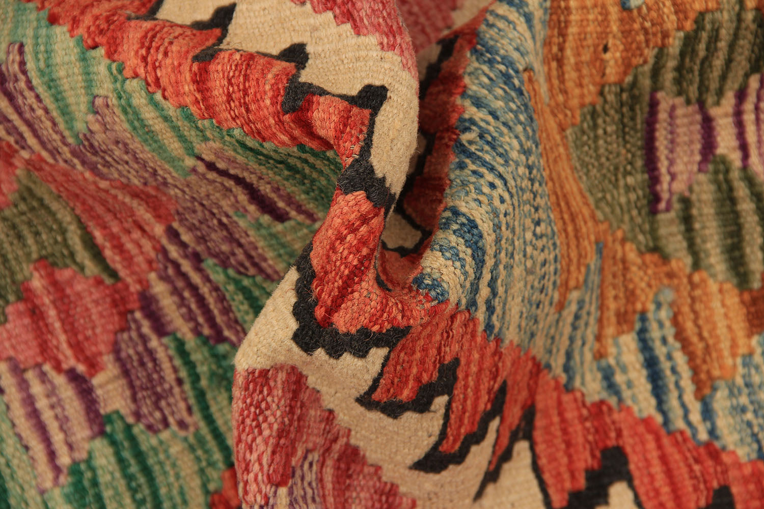 3' x 5'  Multy Handmade Veggie Dye Kilim Rug Rectangular