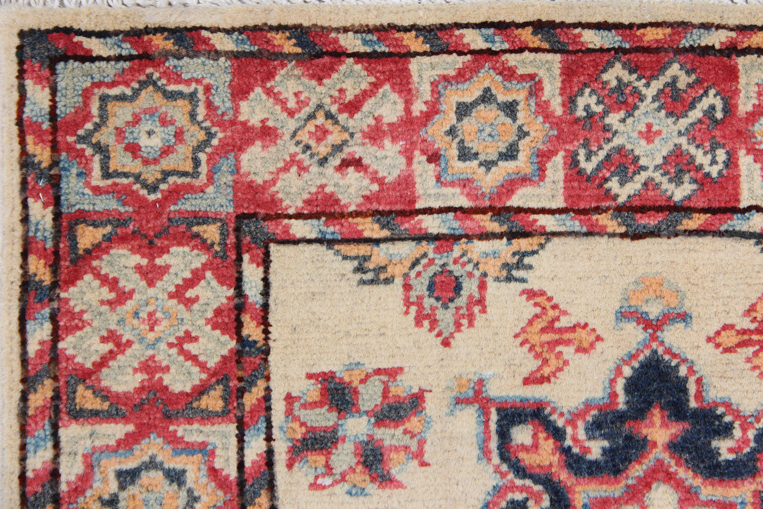2' X 5'  Ivory Handmade KAZAK Rug Rectangular