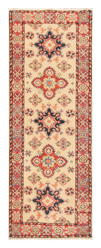 2' X 5'  Ivory Handmade KAZAK Rug Rectangular