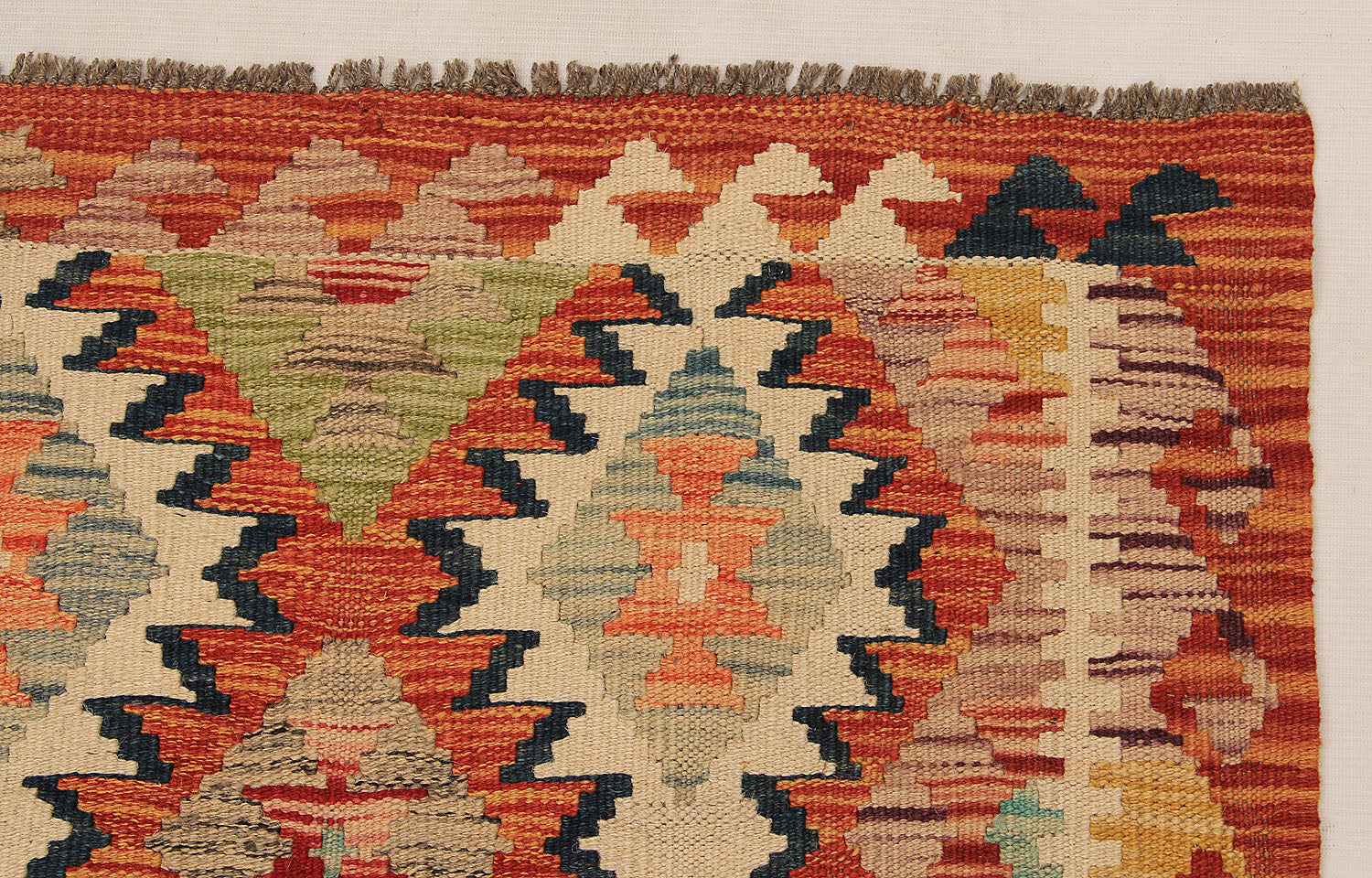 4' x 6'  Multy Handmade Veggie Dye Kilim Rug Rectangular