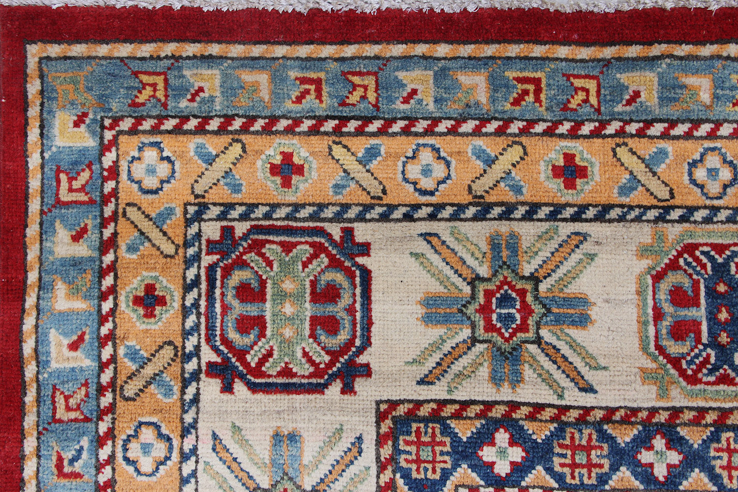 9' x 12'  Red Handmade KAZAK Rug Rectangular