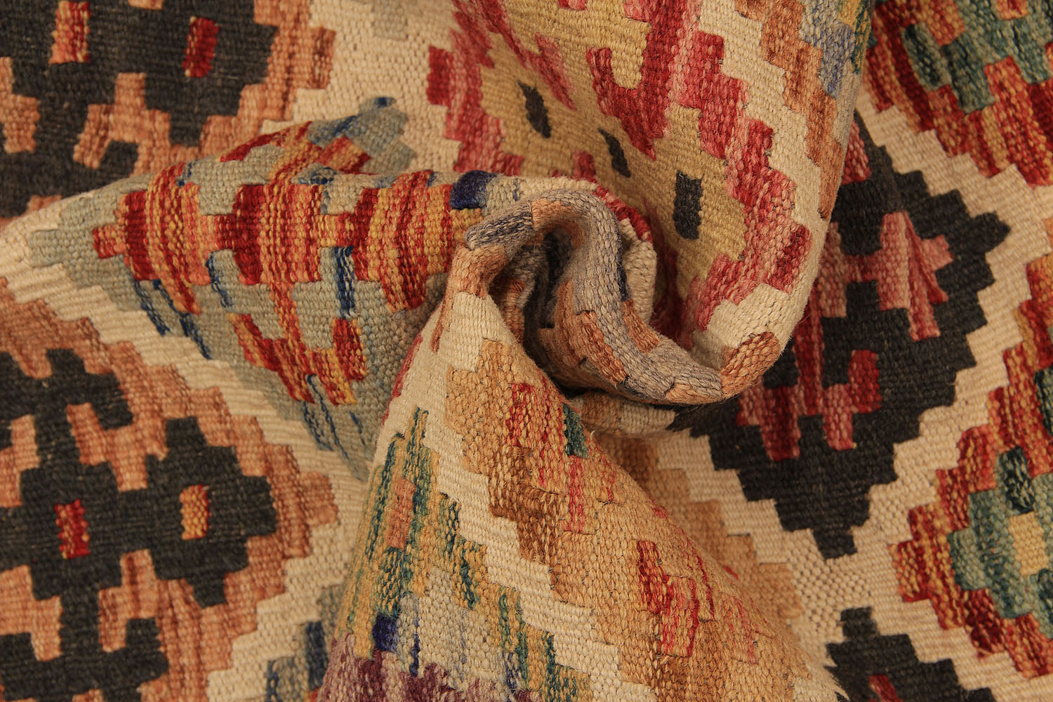 2' X 5'  Multy Handmade Veggie Dye Kilim Rug Rectangular