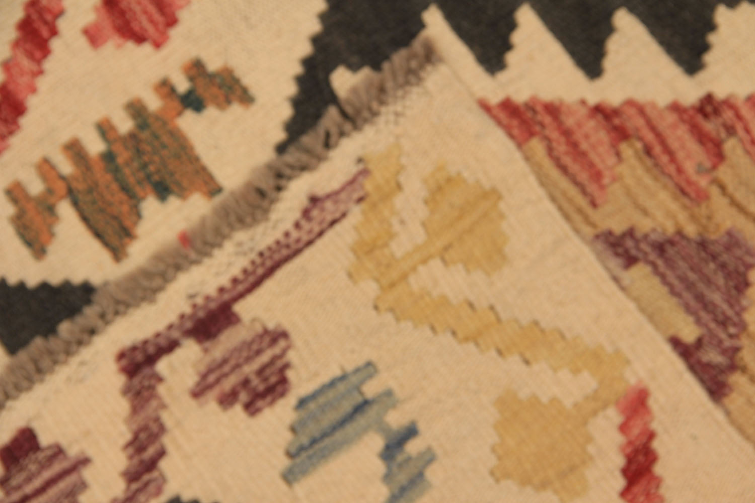 2' X 5'  Multy Handmade Veggie Dye Kilim Rug Rectangular