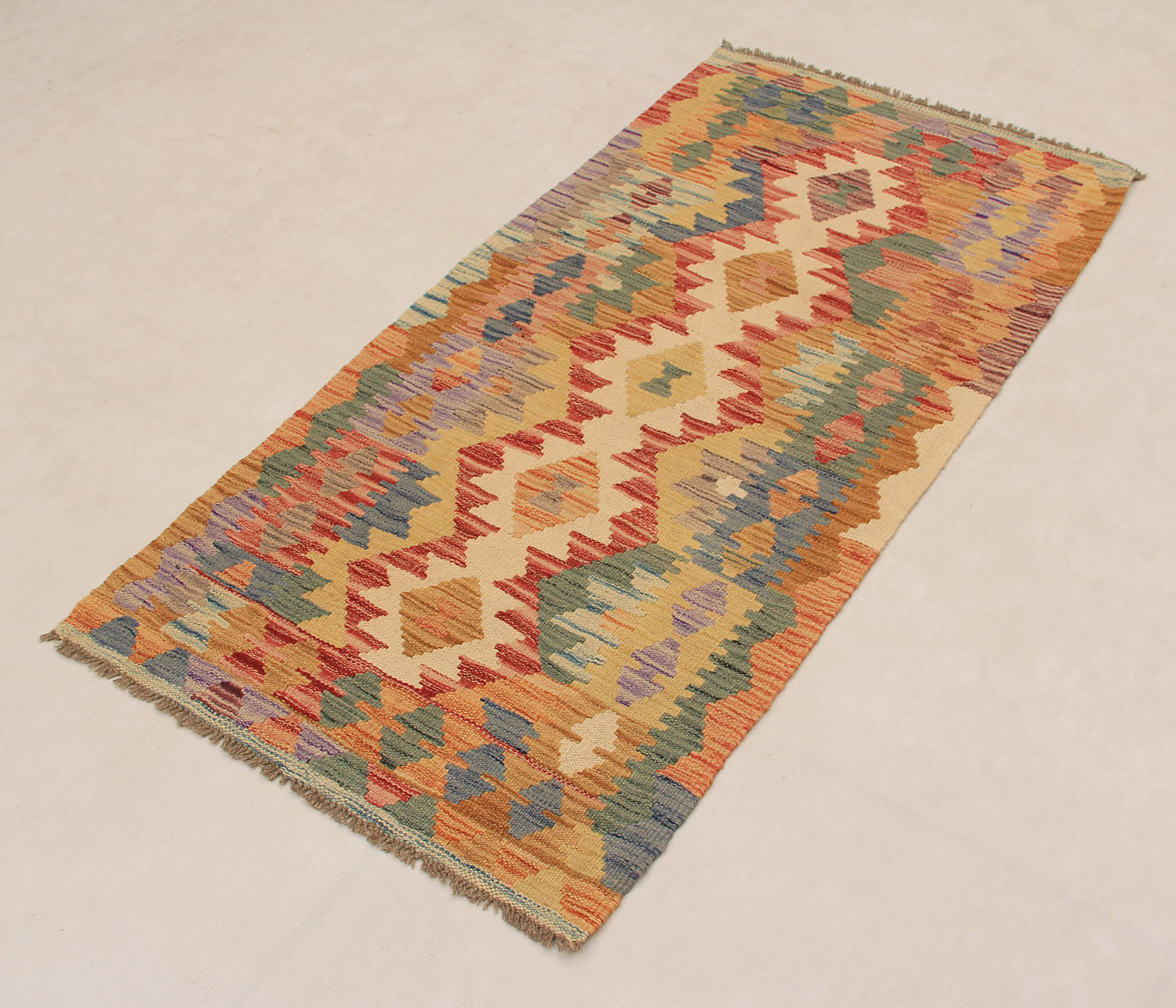 3' x 5'  Multy Handmade Veggie Dye Kilim Rug Rectangular