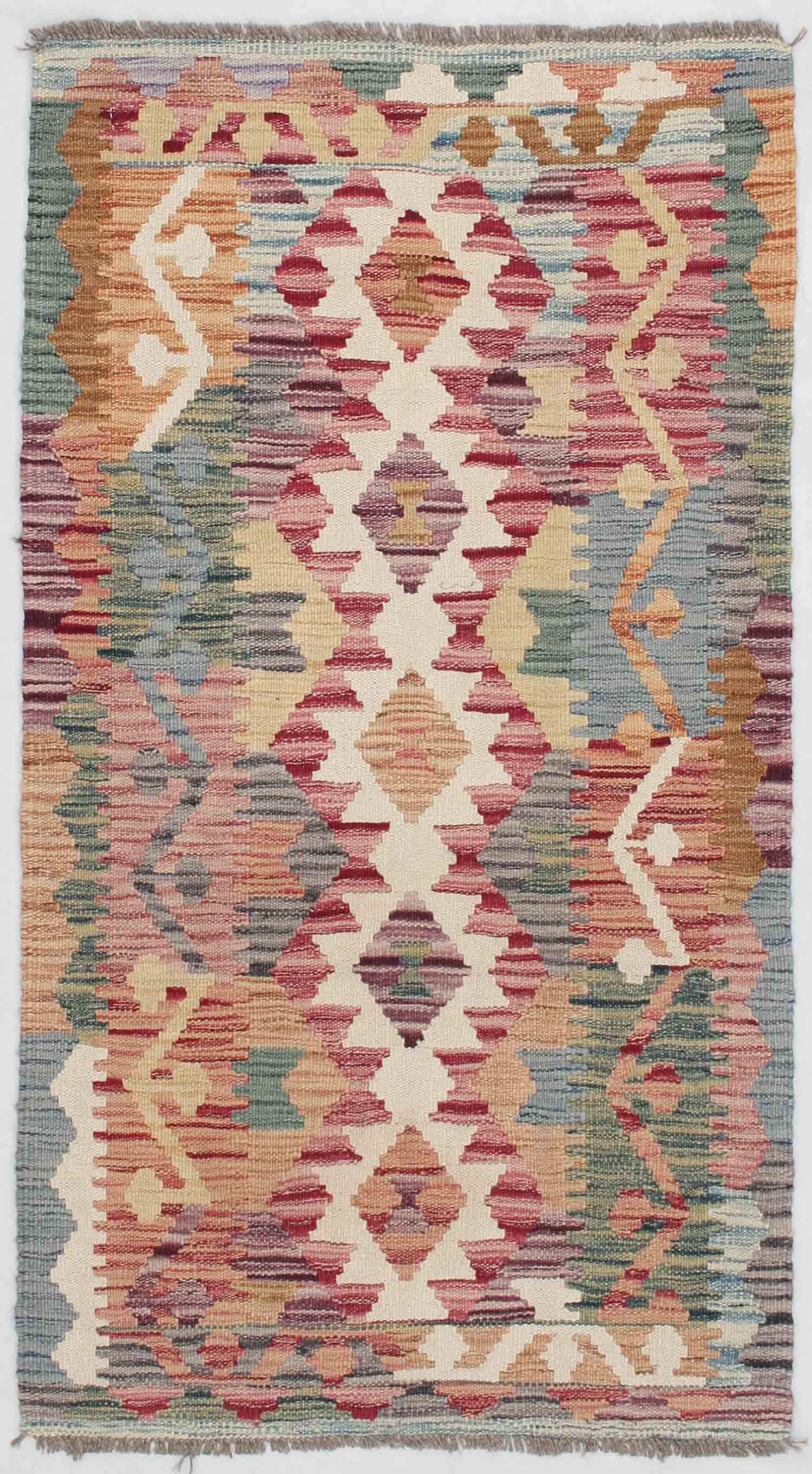 3' x 5'  Multy Handmade Veggie Dye Kilim Rug Rectangular