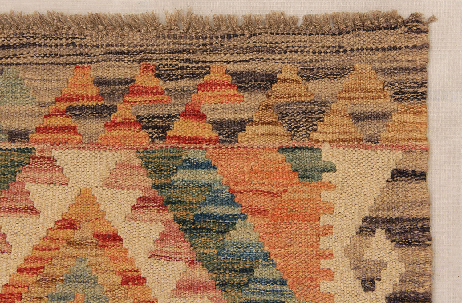 2' X 5'  Multy Handmade Veggie Dye Kilim Rug Rectangular